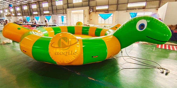 New design ski tube towable inflatable water sport Commercial Towables Turtle inflatable disco boat