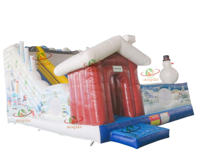 Aoqile2025 Hot-selling Model Winter element Commercial High-quality Inflatable Water Slide Used for Events