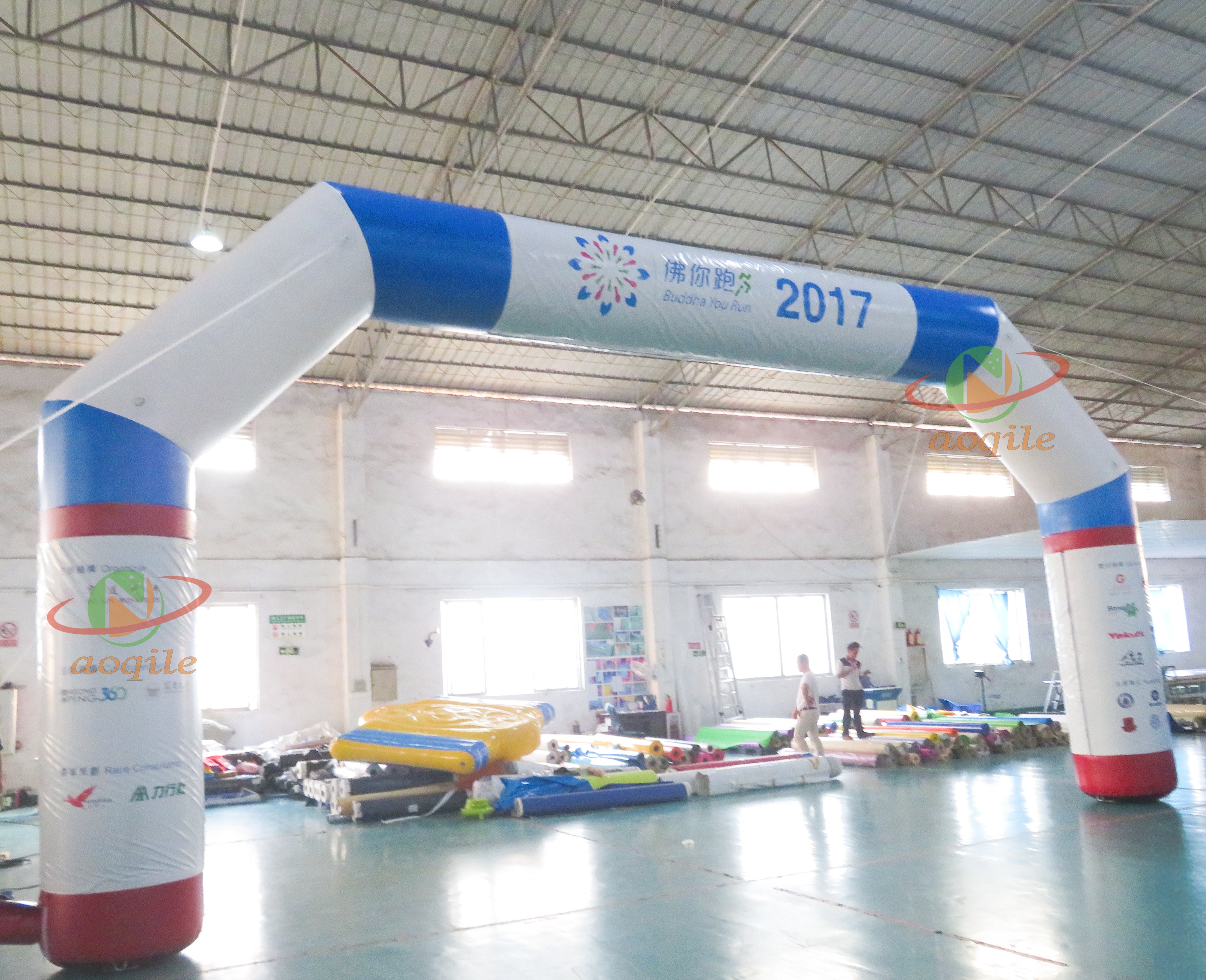Aoqile Commercial Inflatable Arch Custom Logo for Outdoor Start/Finish Line for Events