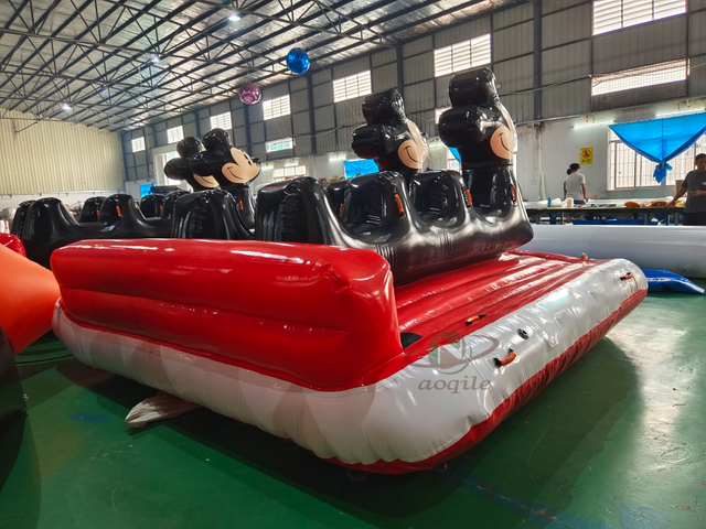 Aoqile High-quality Water Park Entertainment Inflatable Animation-shaped Towable Tools for Events
