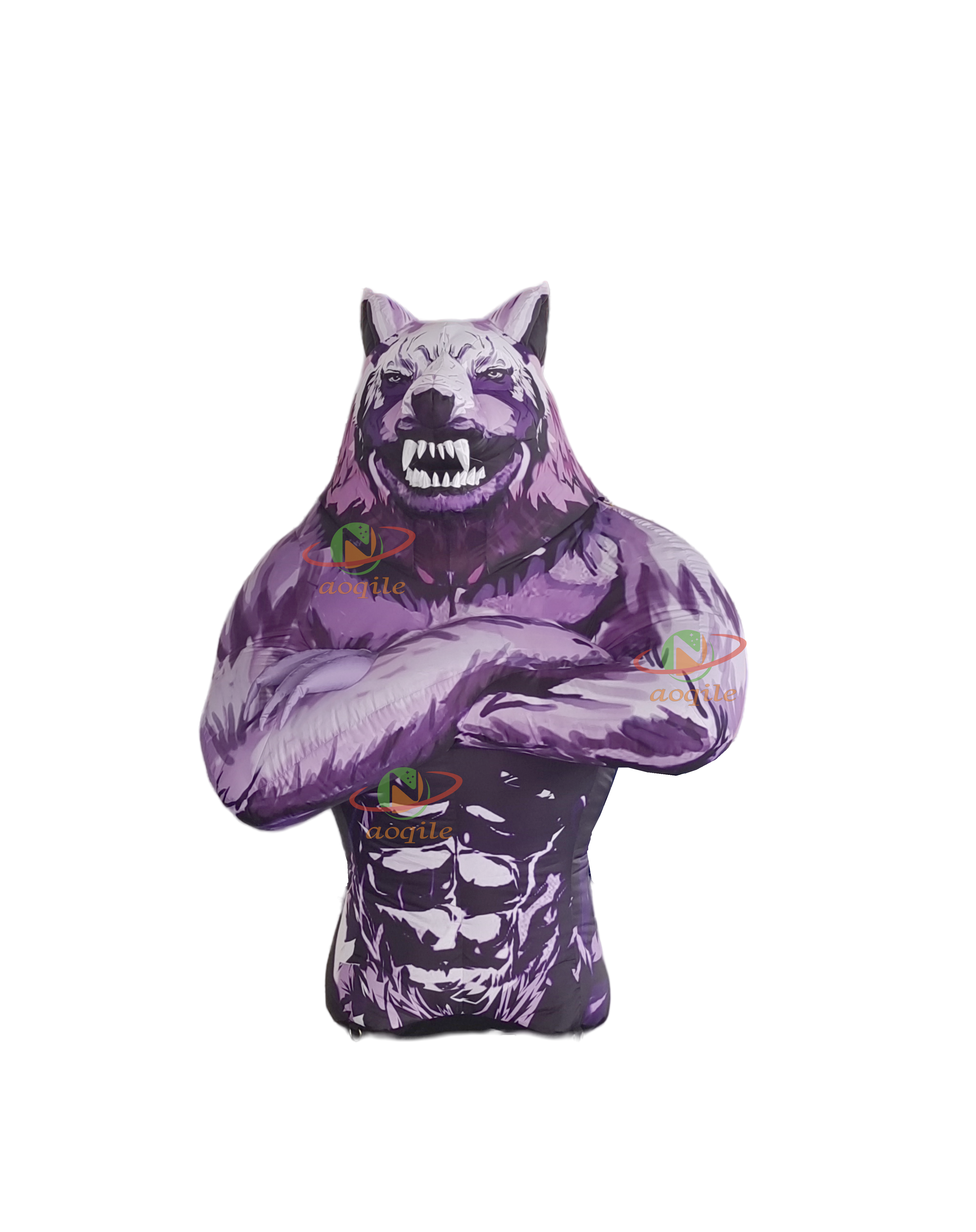 High Quality Inflatable Wolf Model Custom Inflatable Animal Cartoon Wolf for Festival