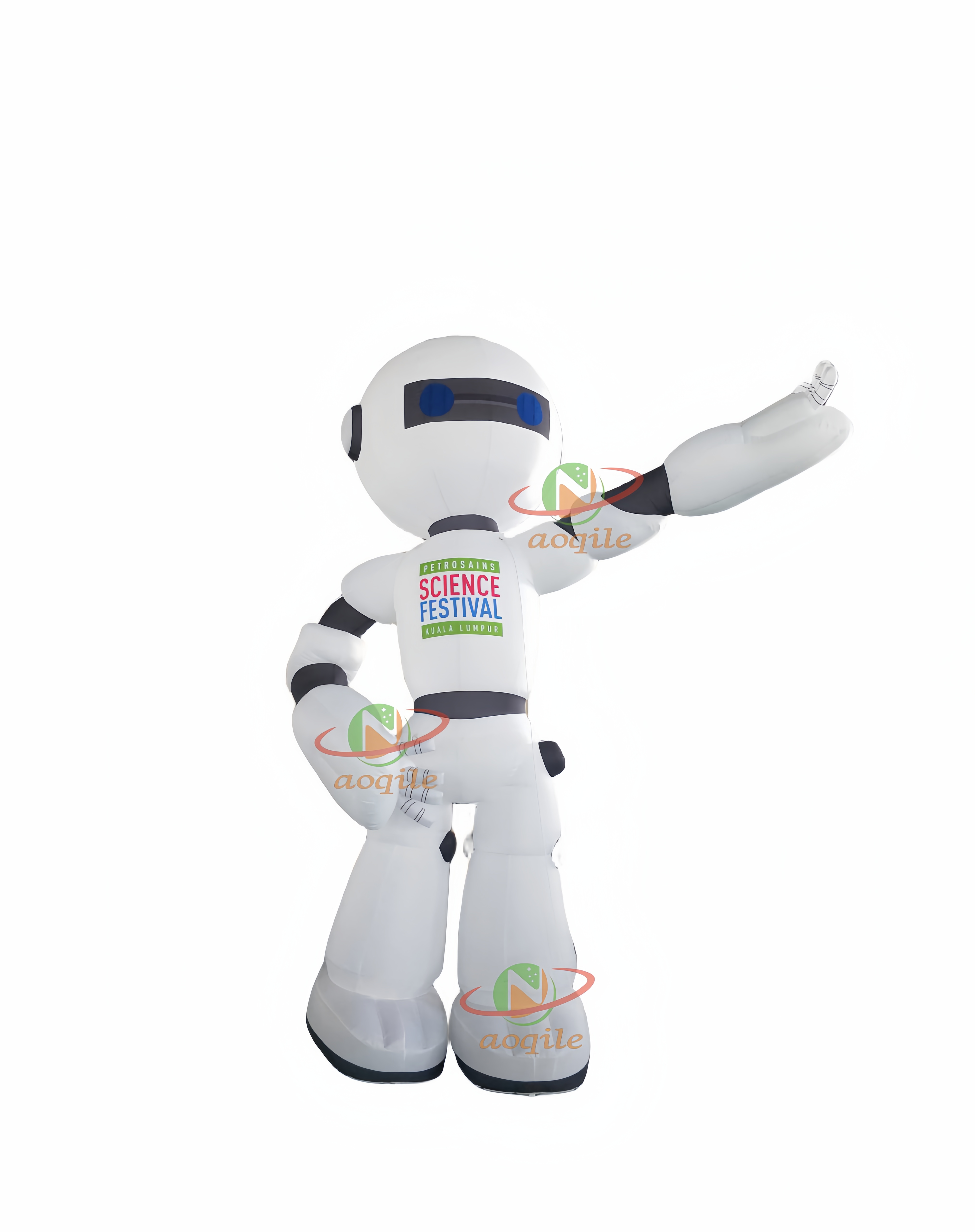 Outdoor Advertising Inflatable robot Model with LED Lights, Custom Inflatable robot for Decoration