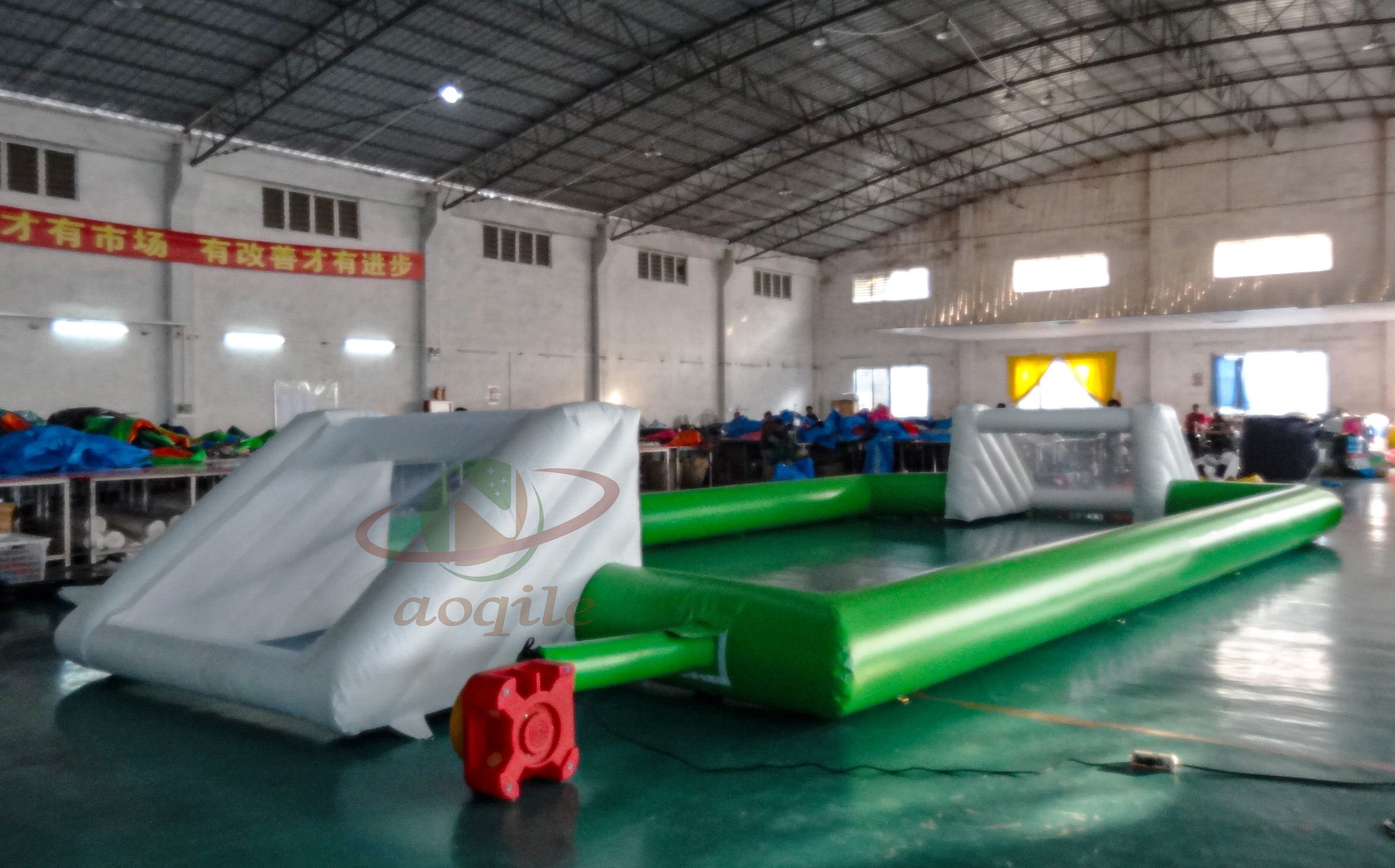 High Quality New Design Inflatable Water Game Inflatable Water Polo Field volleyball court Goal