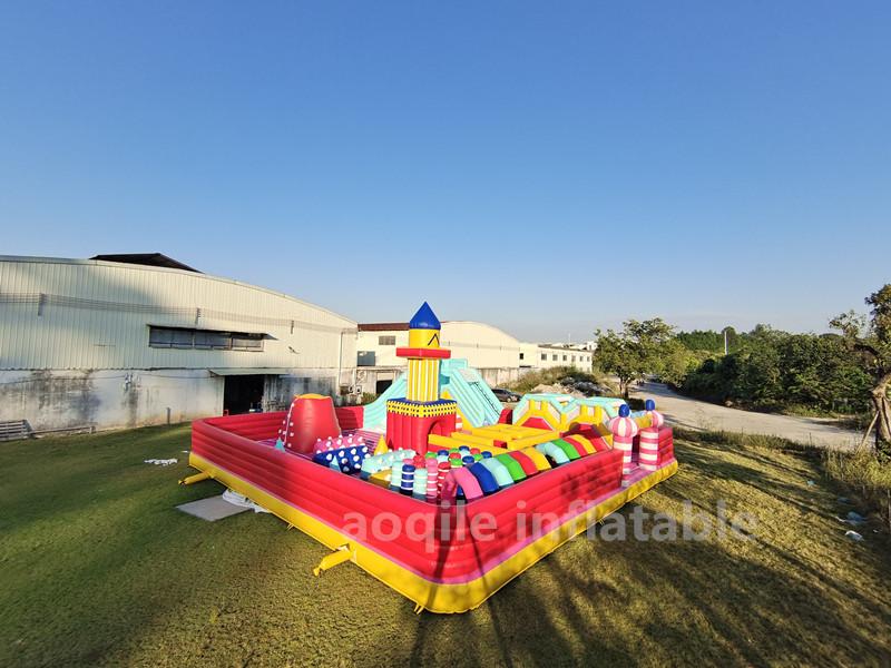 Aoqile Custom Logo Inflatable Combo Trampoline Castle for Carnival Celebrations for Events