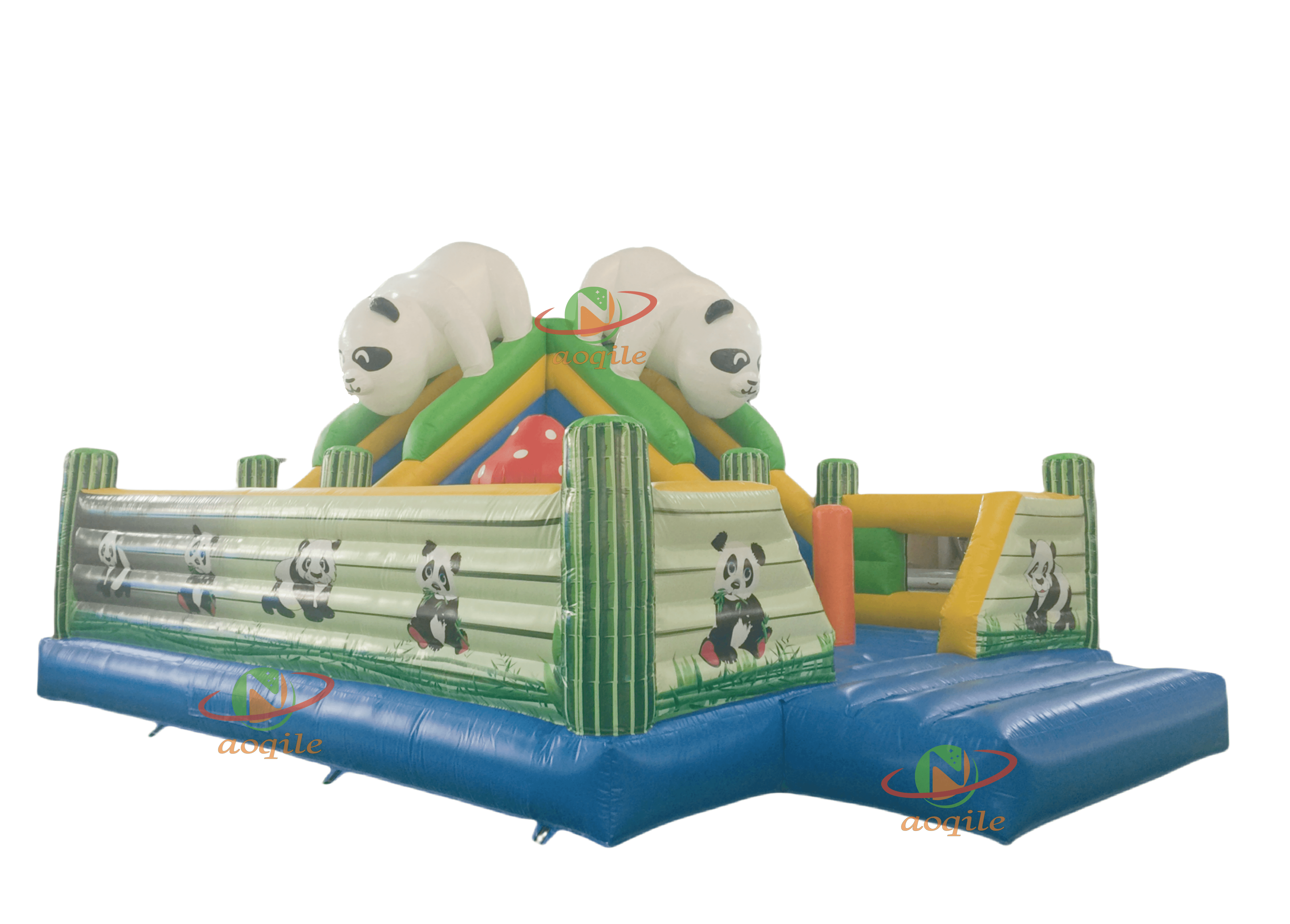 High Quality Custom Inflatable Water Park Cute Panda Style