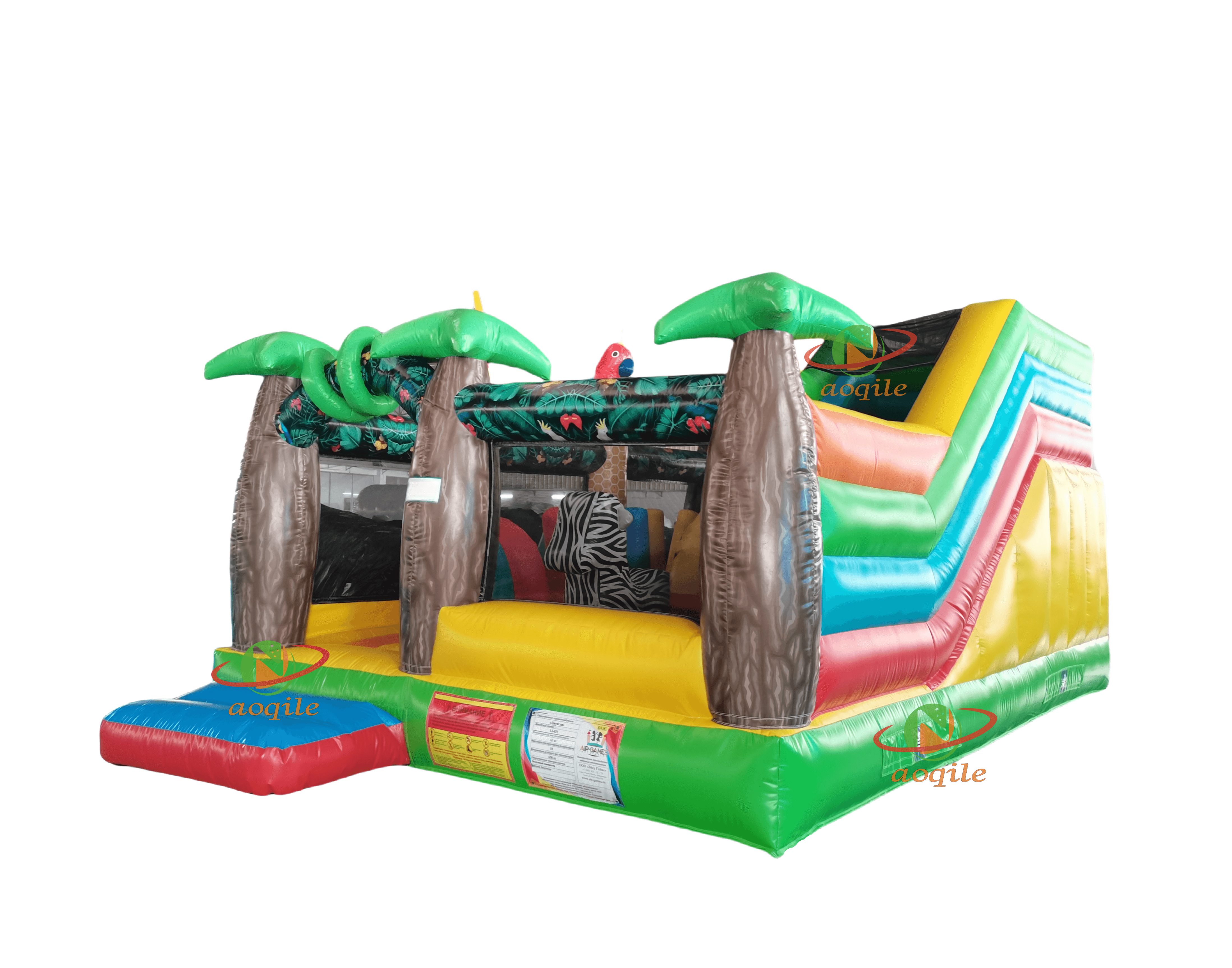 High Quality Custom Large Inflatable Jump Air Bag Jungle Style