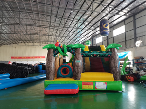 High Quality Custom Large Inflatable Jump Air Bag Jungle Style