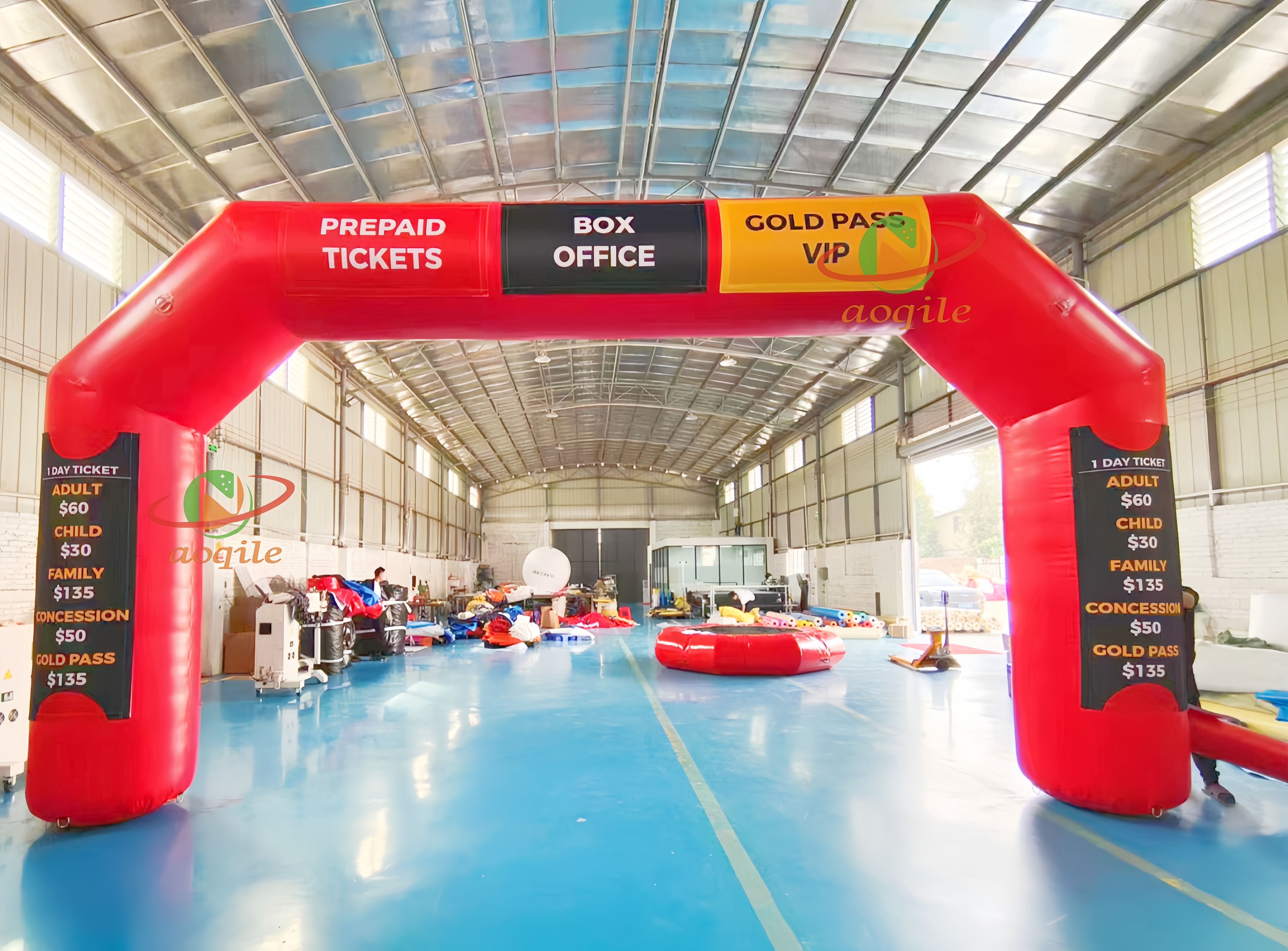 Inflatable Color Printed Advertising Arch Finish Line Arch Event Inflatable Arch