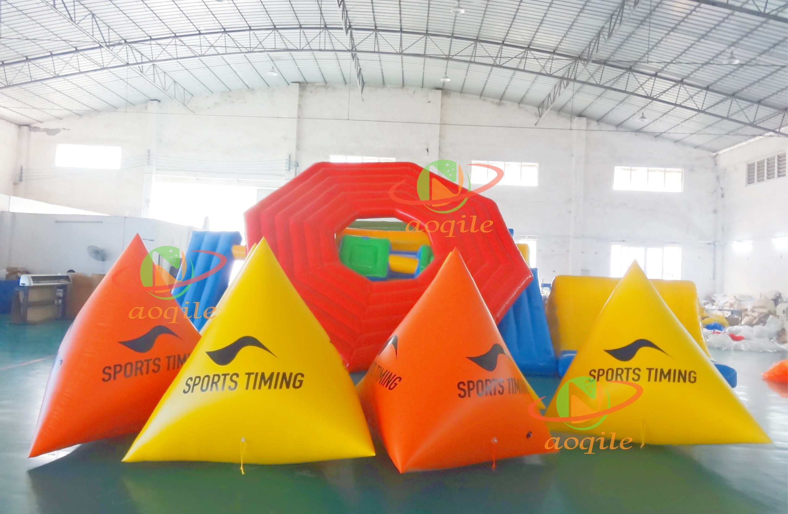 Customized Water Triangle Buoys Marker Bouys inflatable Floating Bouys