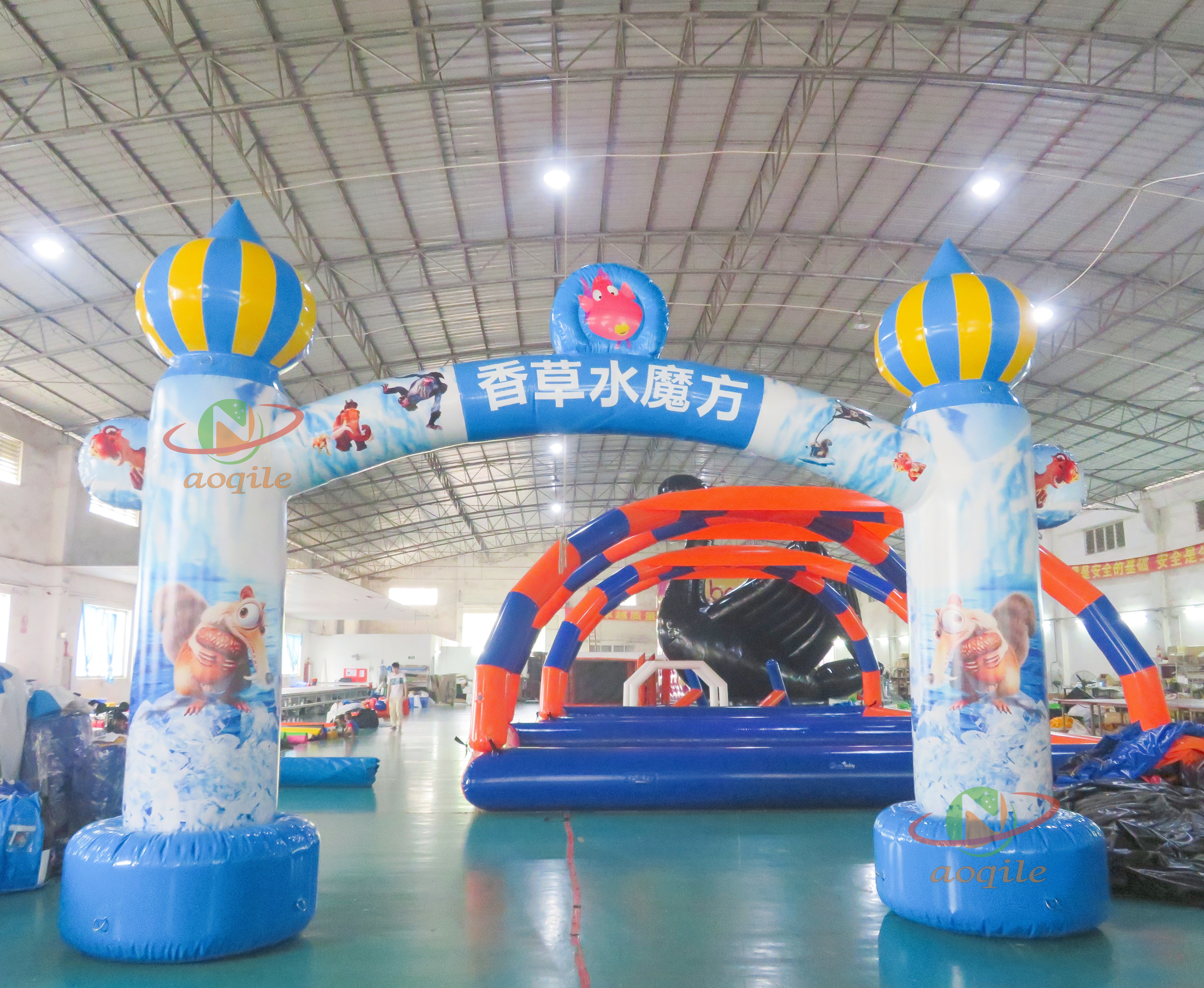 Outdoor Inflatable Advertising Arch Sports Event Starting Line Marathon Arch Equipment