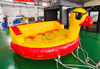 Cute Yellow Duck Shape Inflatable Swimming Pool water party Children Toy Portable Pontoon Water Ski Towable
