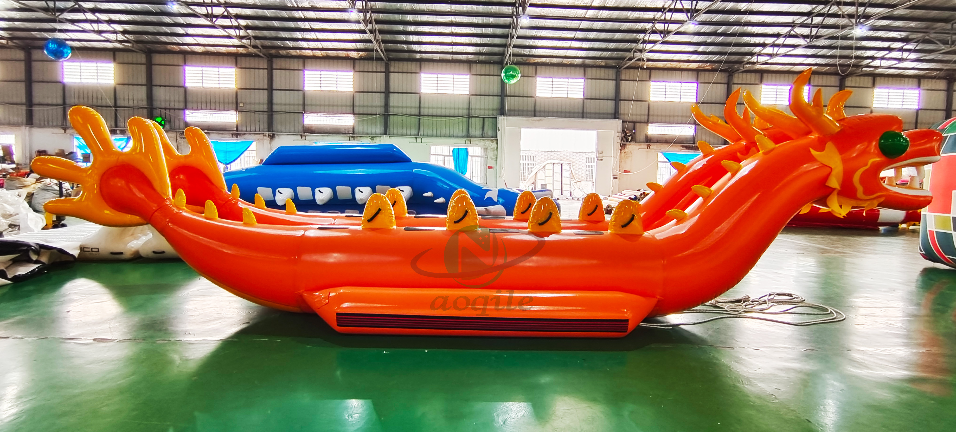 10 Persons Inflatable dragon boat China style custom design inflatable boat