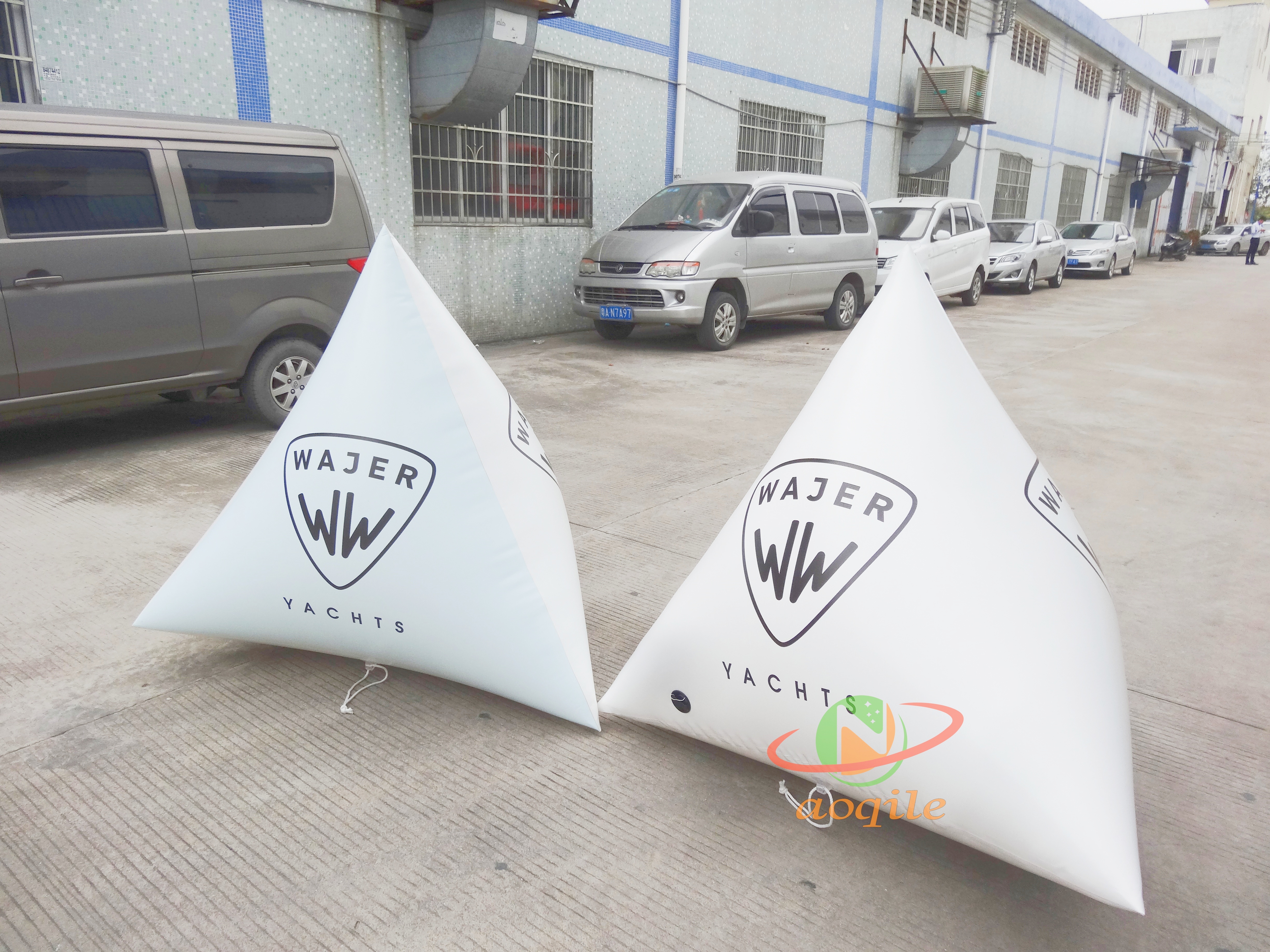 Custom Water Competition Markers Advertising Triangle Markers Buoy Water Sports