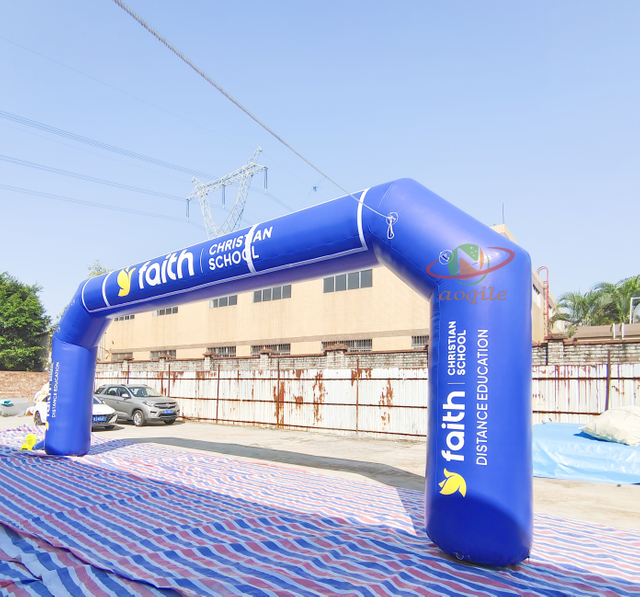 Outdoor Advertising Inflatable Entrance Arch Race Start Finish Line Door Balloon Portable Arch