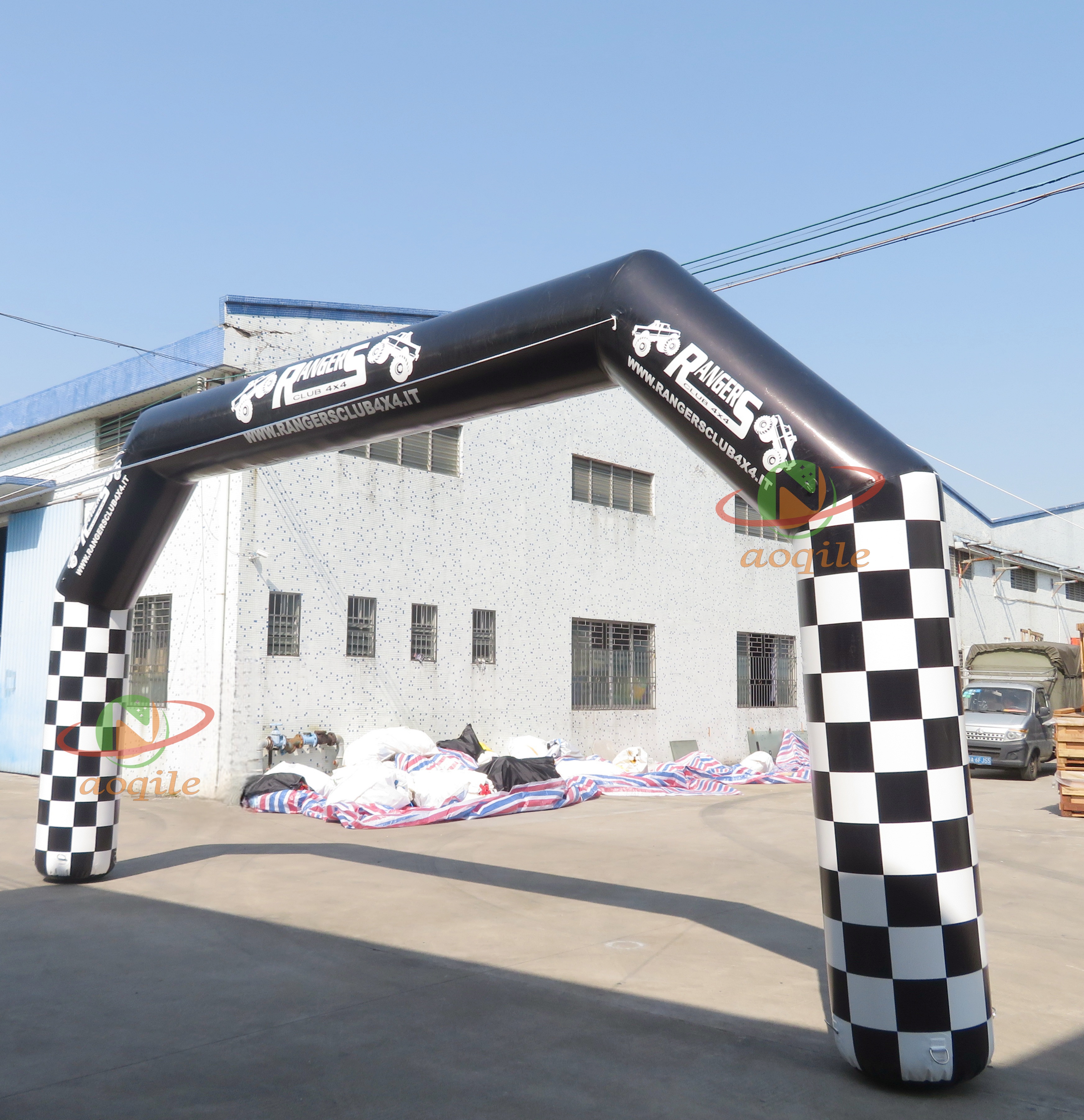 Inflatable arch Colorful logo printing inflatable advertising start line finish line arch outdoor racing event inflatable arch