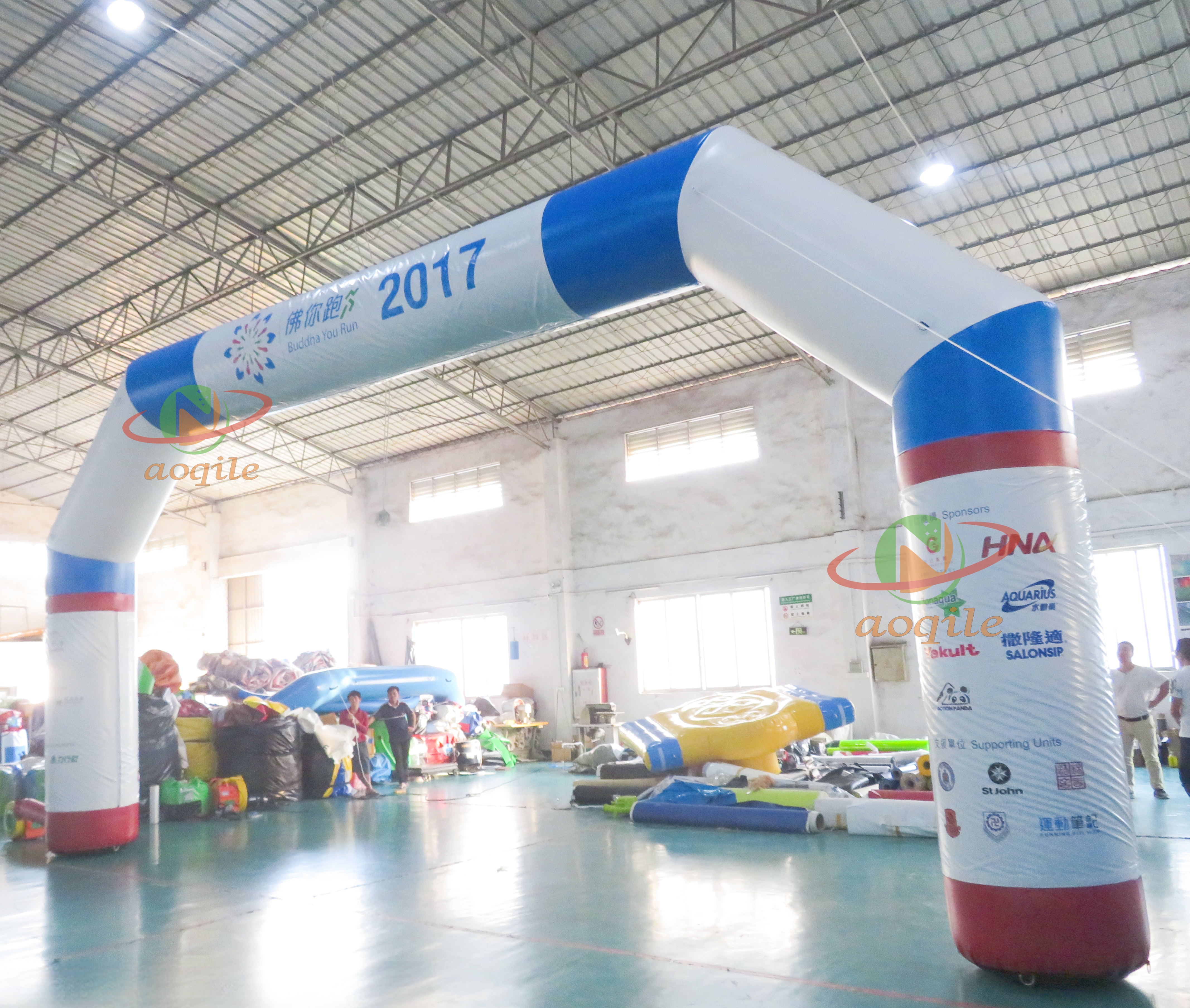 Aoqile Commercial Inflatable Arch Custom Logo for Outdoor Start/Finish Line for Events