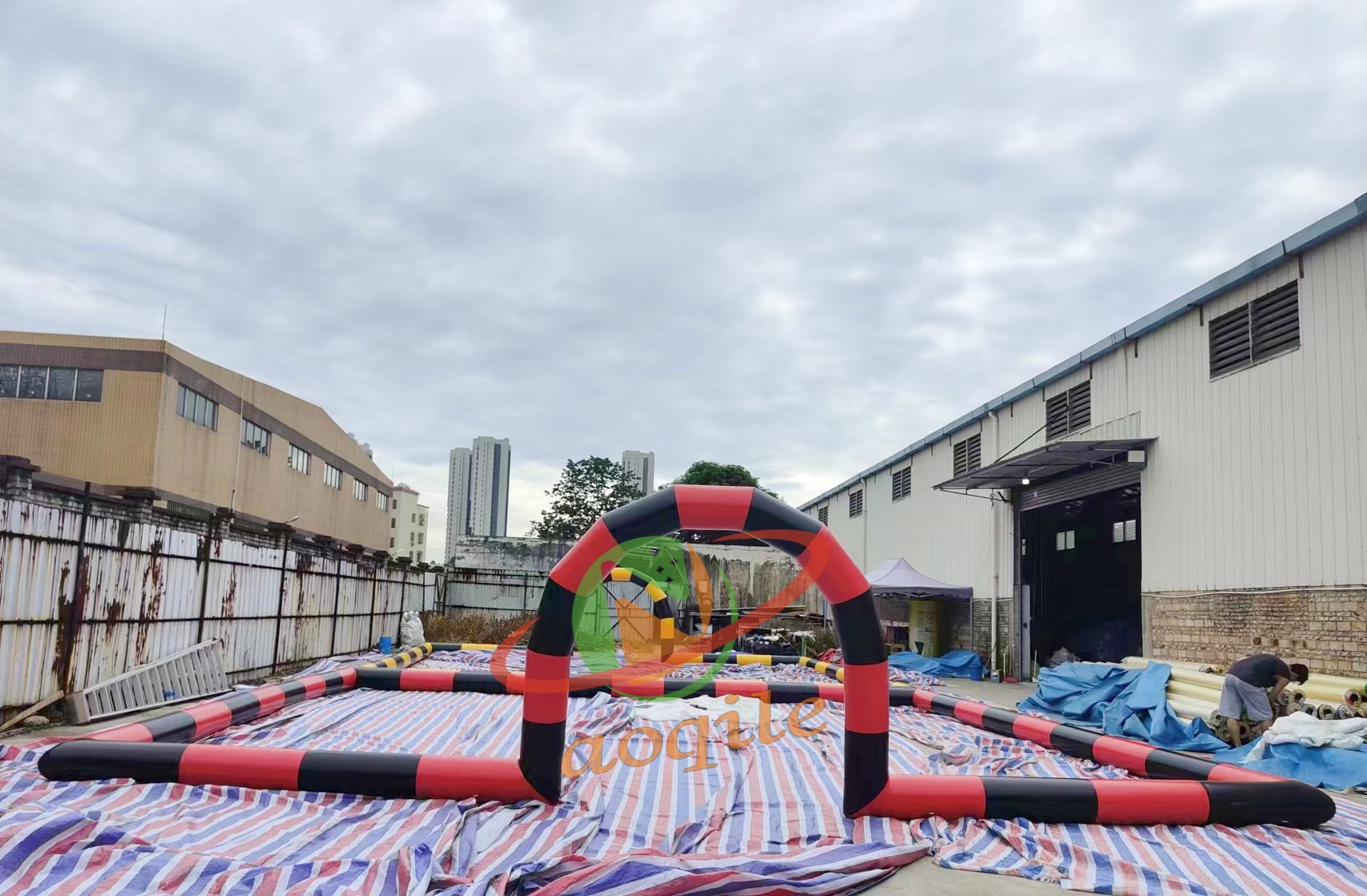 Aoqile Outdoor Water Park Water Sports Large Swimming Pool Activity Borders for Events