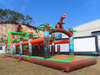Cute Animated Dinosaur Shape Water Park Inflatable Barrier