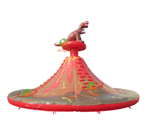 Large inflatable volcano climbing tower, children climbing sports tower