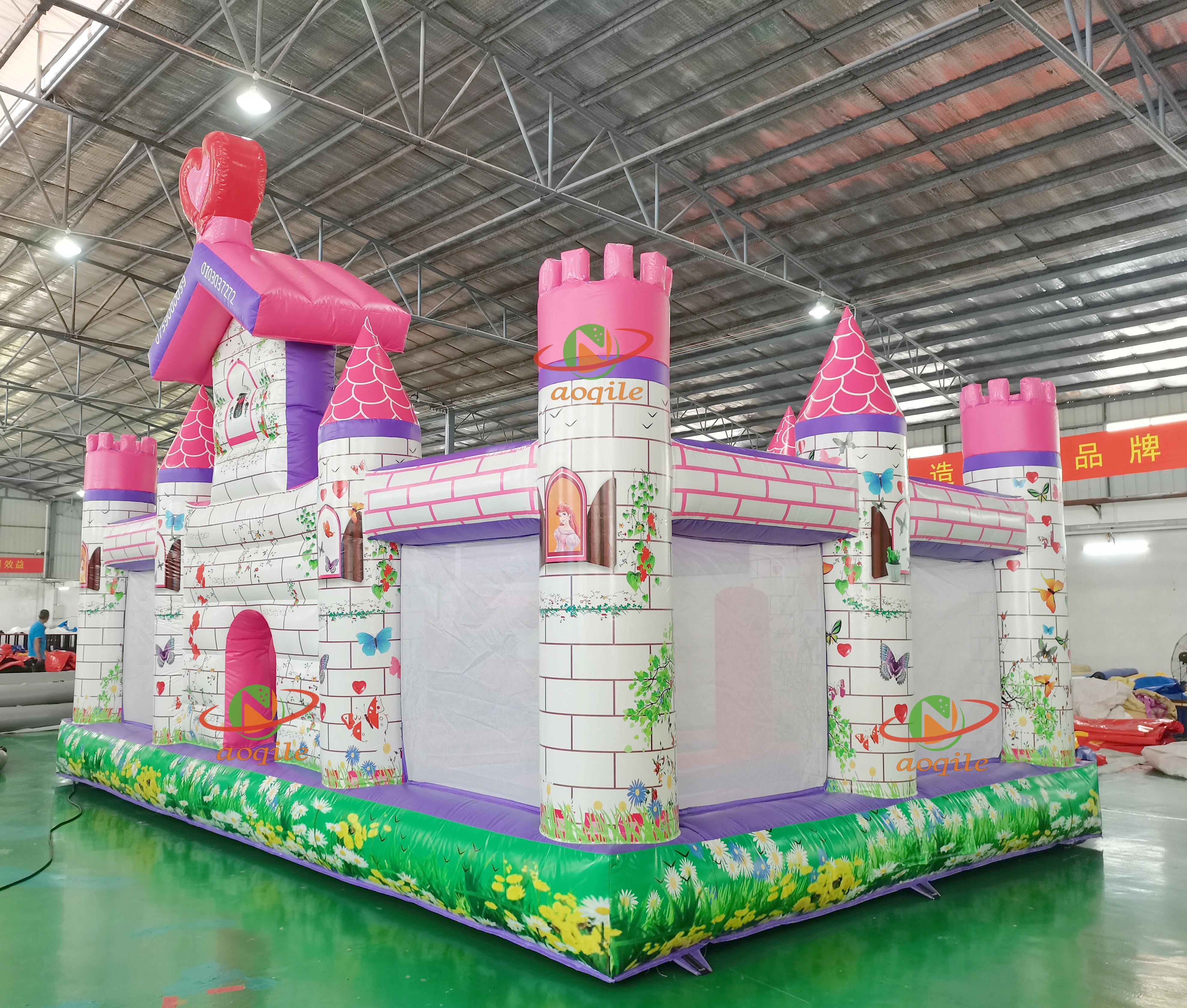 High-quality Indoor And Outdoor Custom-made Large Inflatable Princess Castle Theme Water Park