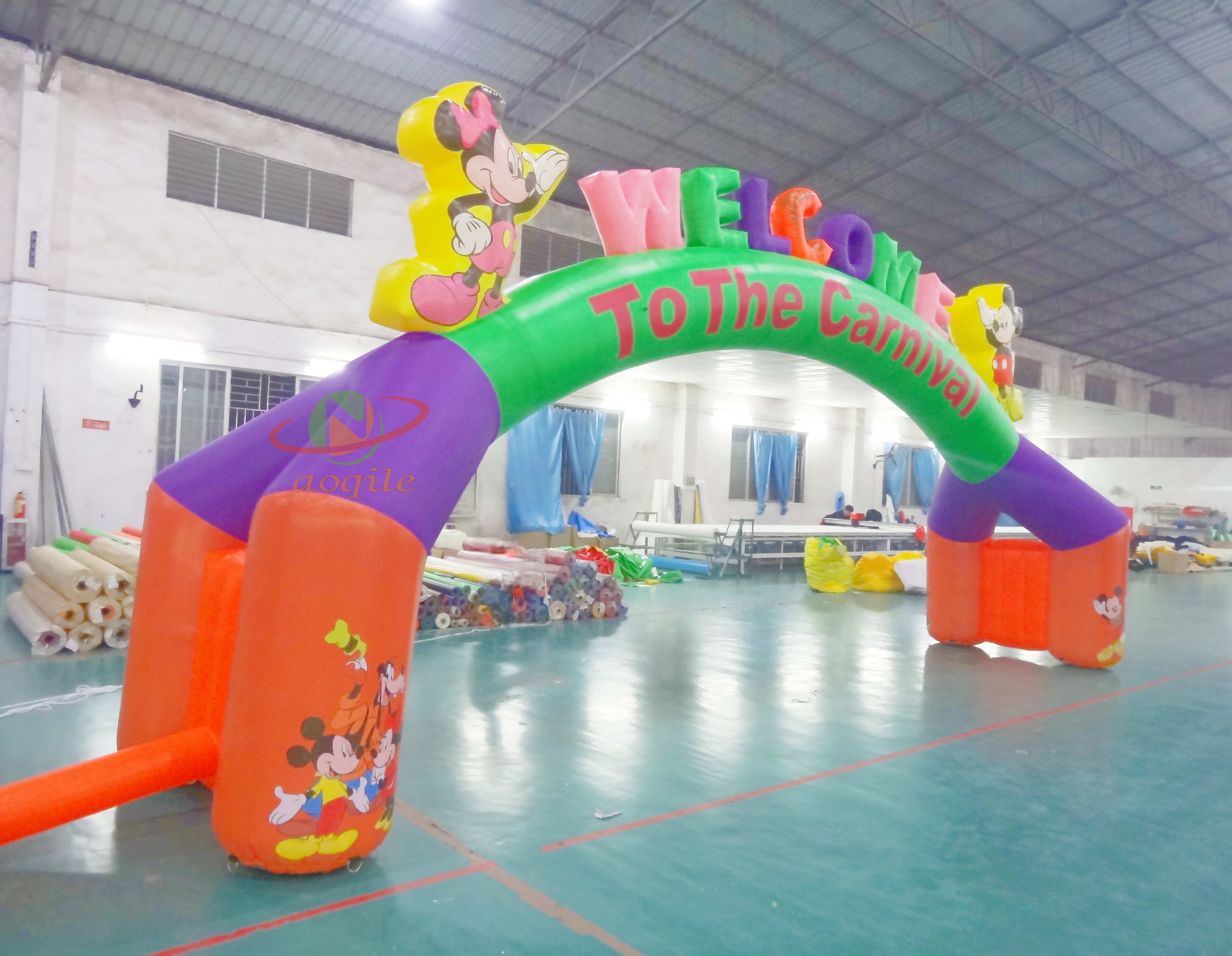 Commercial grade advertising inflatables exterior party event archways inflatable carnival arch