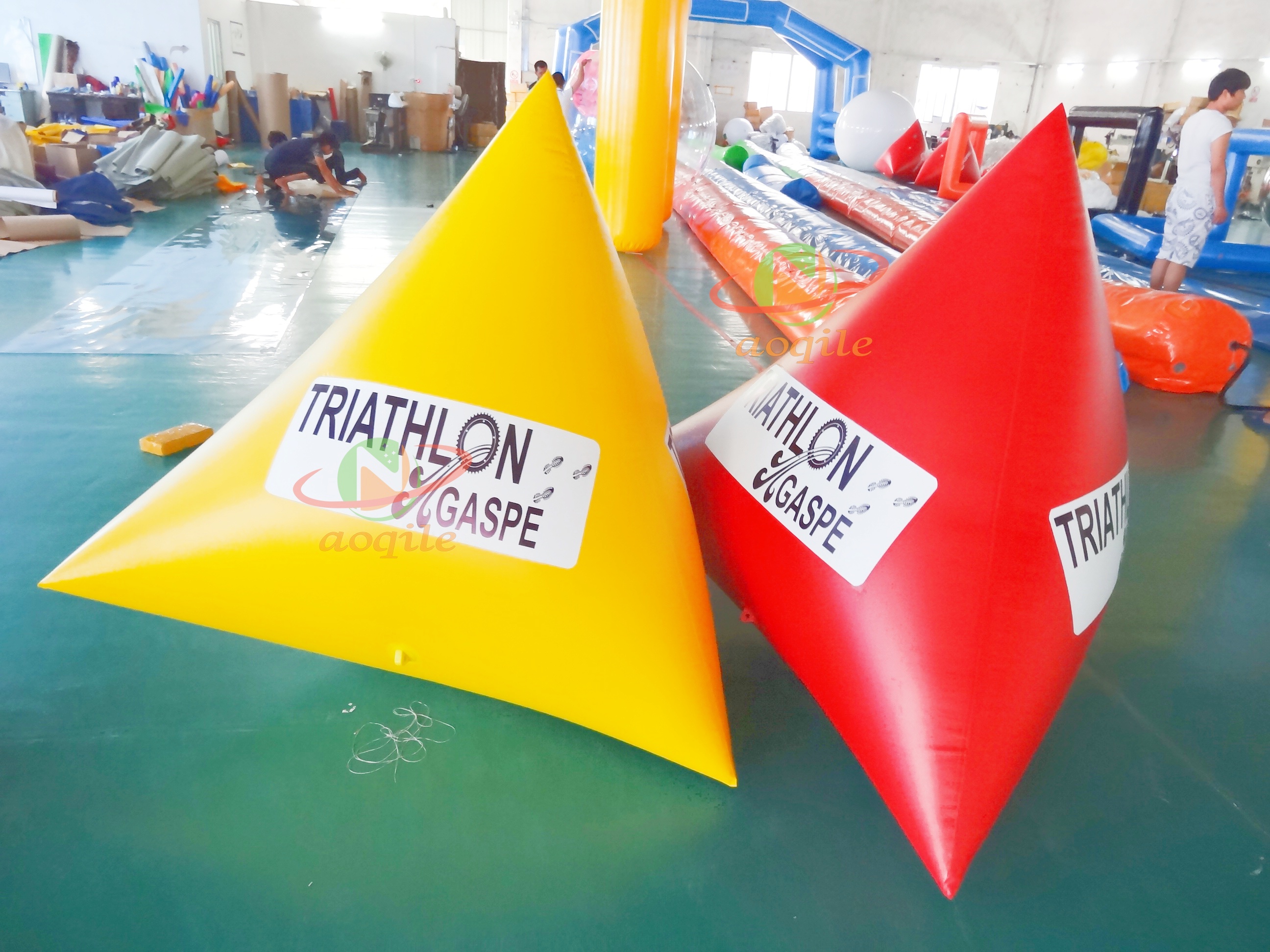 Custom Sealed Floating Mark Water Triathlon Competition Buoy Large Water Swimming Warning Buoy