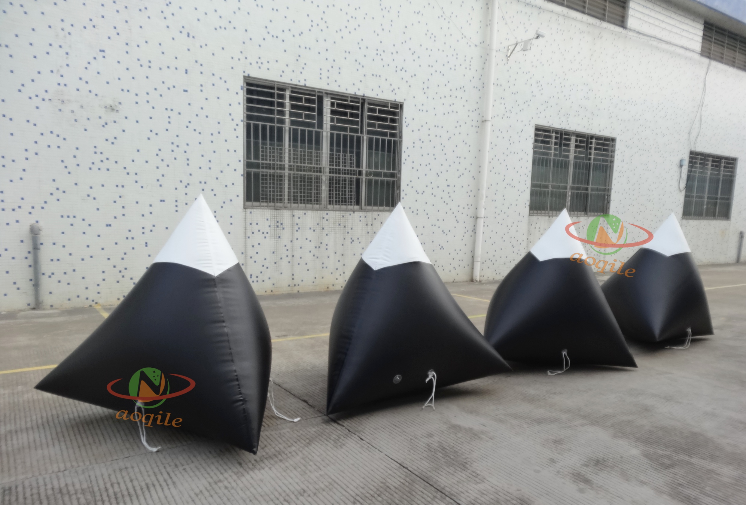 Commercial Triangle Swimming Inflatable Water Buoys, Water Park Floating Markers For Event