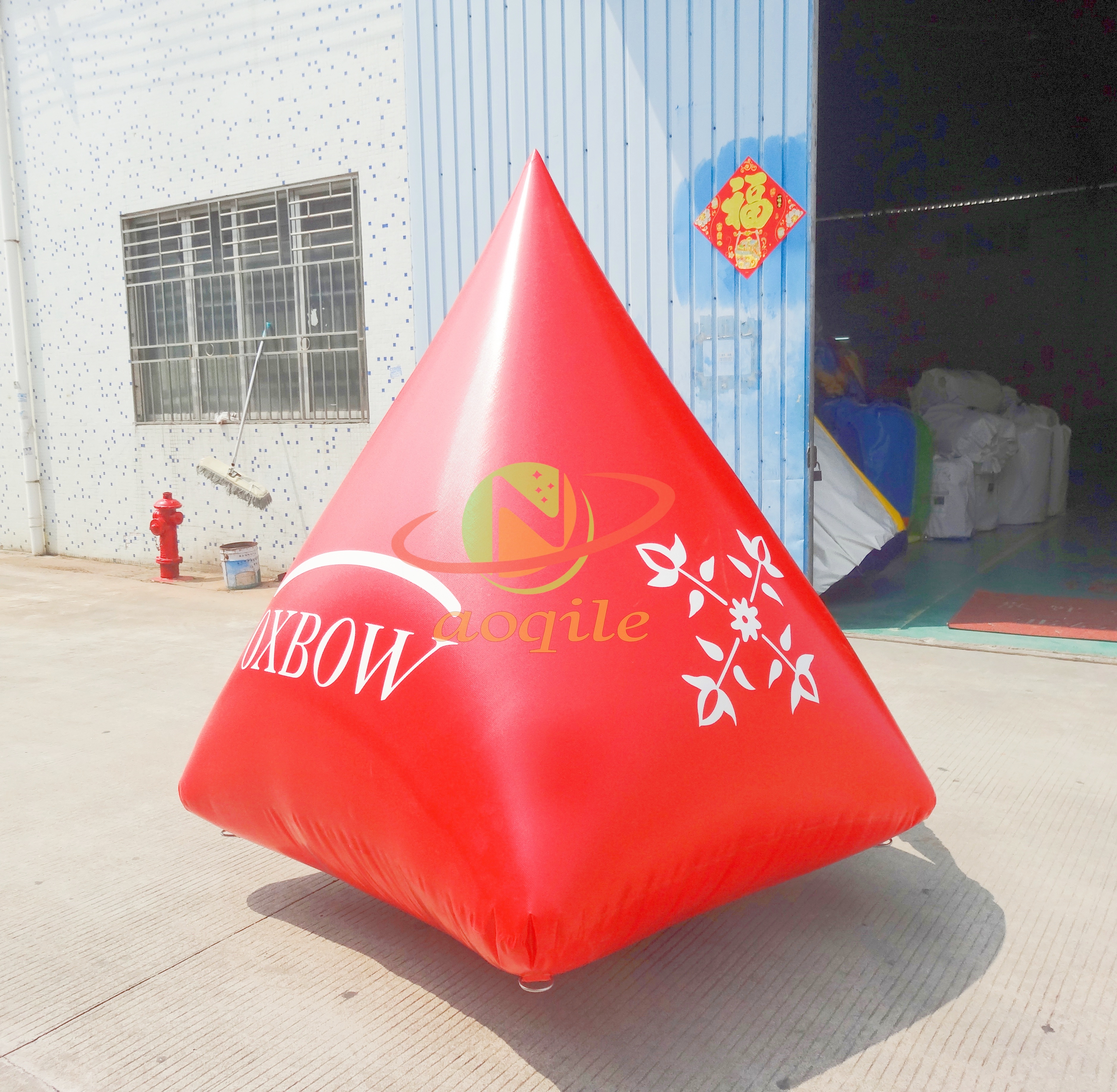 Triangular Float Inflatable Water Buoy Customized Competition Special Advertising Mark