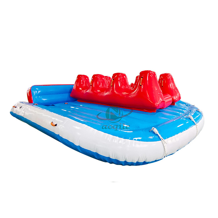 Multicolour Adult Exciting water sports Inflatable Flying Fish Water Ski Towable Flying Saucer