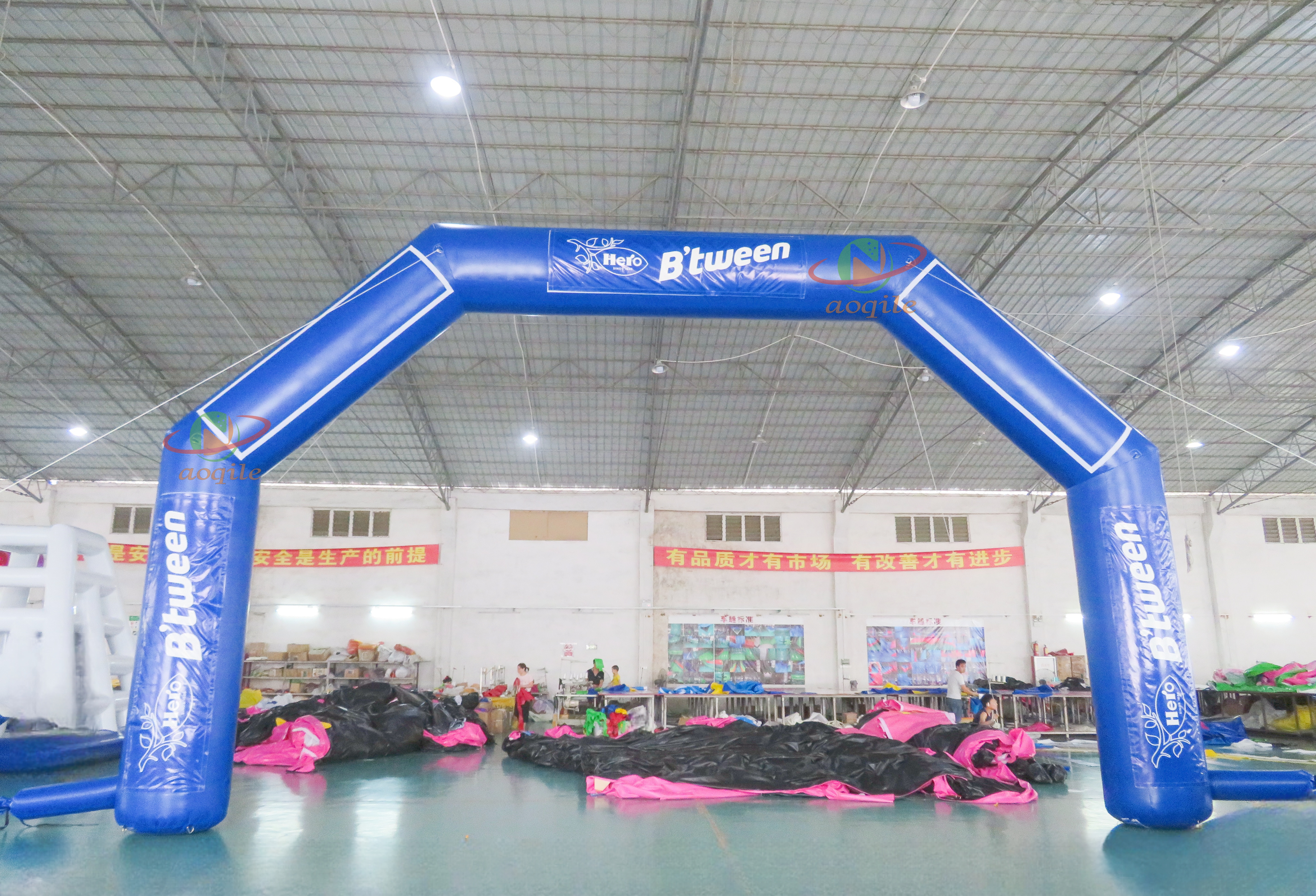 Outdoor Advertising Inflatable Entrance Archway Double Legs Race Start Finish Line Gate Balloon Arch for Event