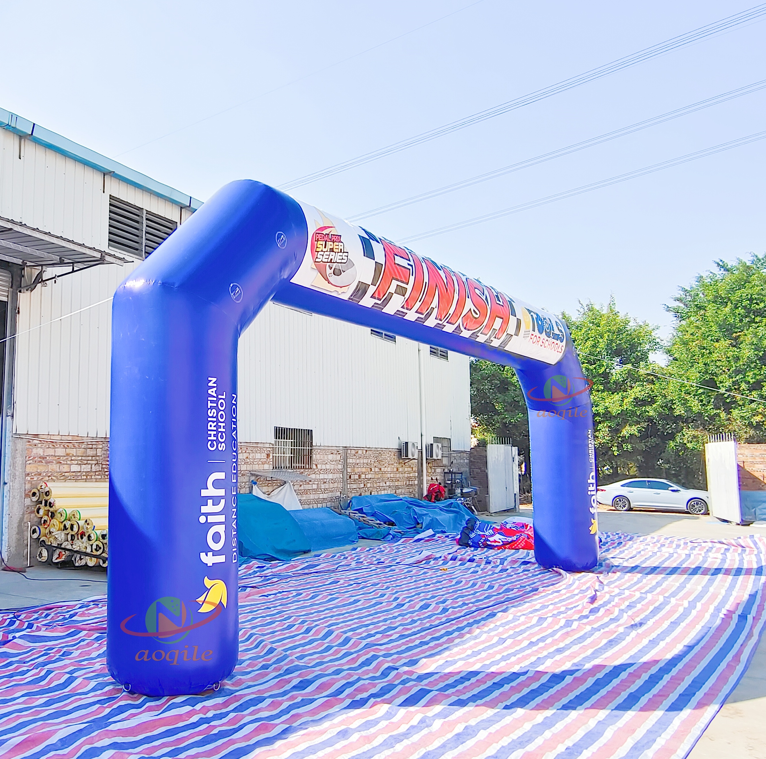 Inflatable Portable Arch Model Advertising Inflatable Competition Start And Finish Line Outdoor Arch