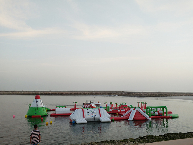 Outdoor Adult inflatable Floating water playground commercial Inflatable lake Water Park
