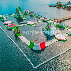 customized Aquatic Sport Platform Inflatable Floating Water Park For Adult and Kids