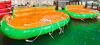 Commercial inflatable floating crazy UFO towable water ski sofa boat