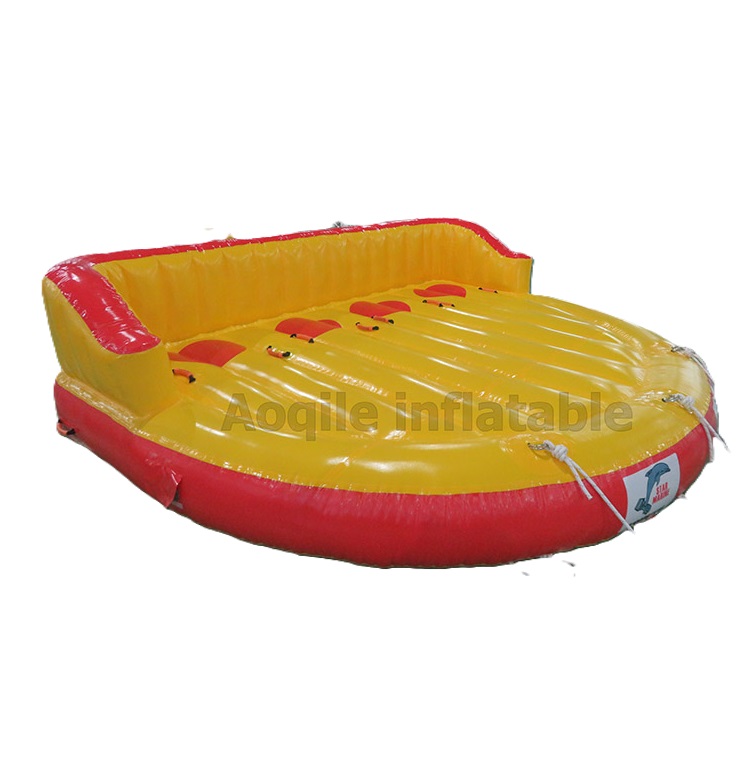 Commercial Custom Water Sports Outdoor Water Ski Towable Inflatable Floating Sofa Boat