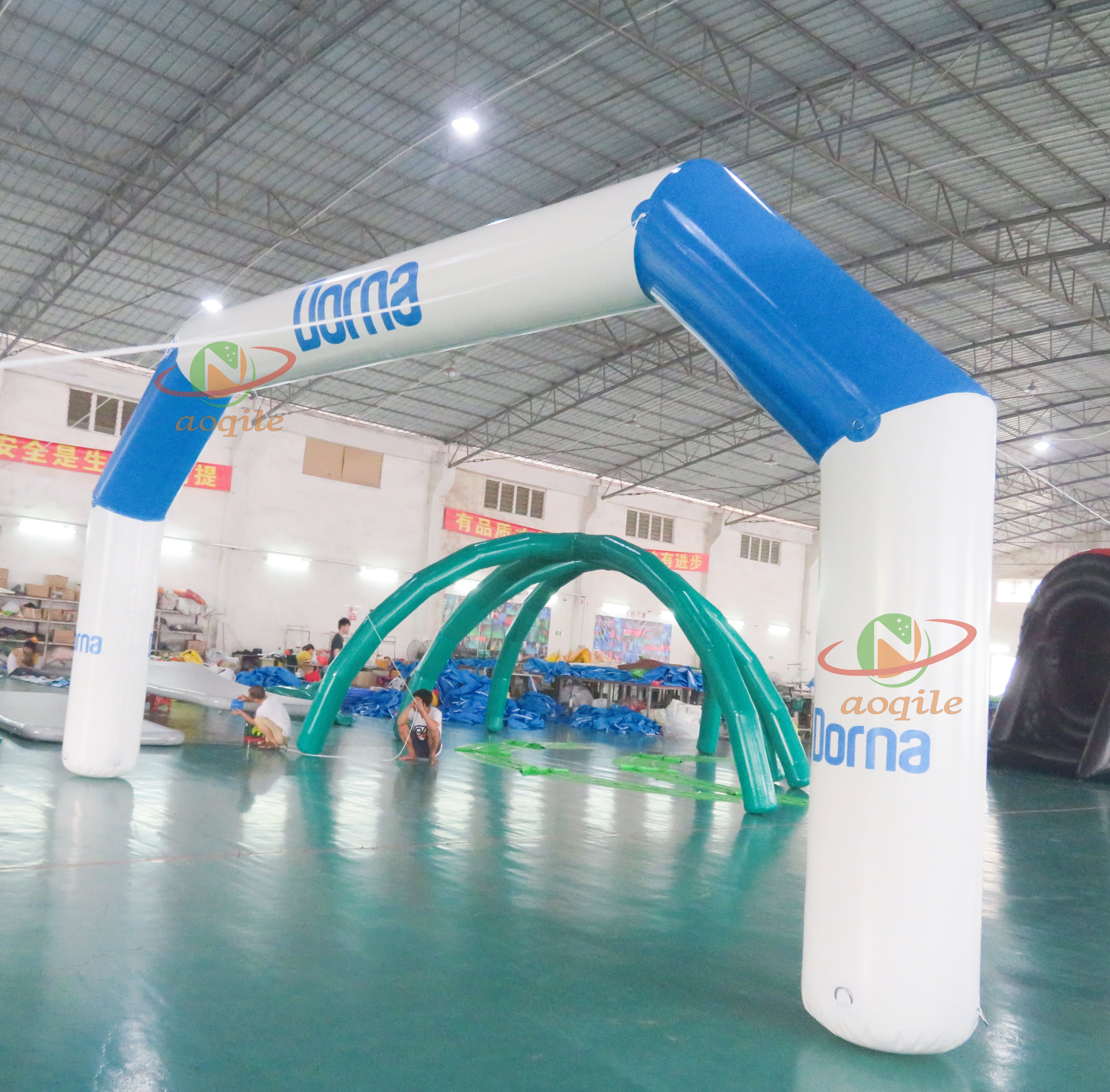 Outdoor Activity Finish Line Inflatable Race Starting Point Arch Inflatable Entrance Advertising Door