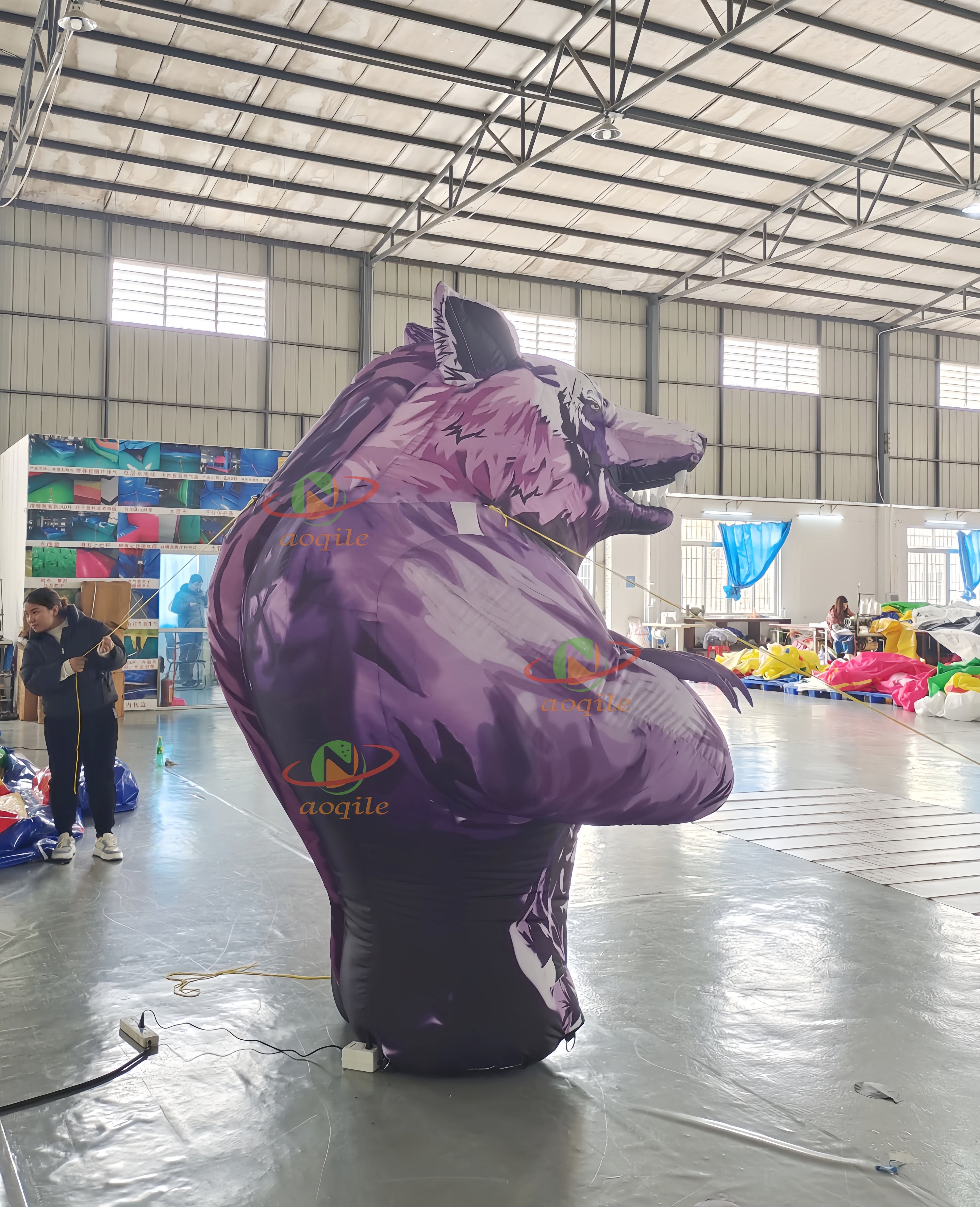 High Quality Inflatable Wolf Model Custom Inflatable Animal Cartoon Wolf for Festival