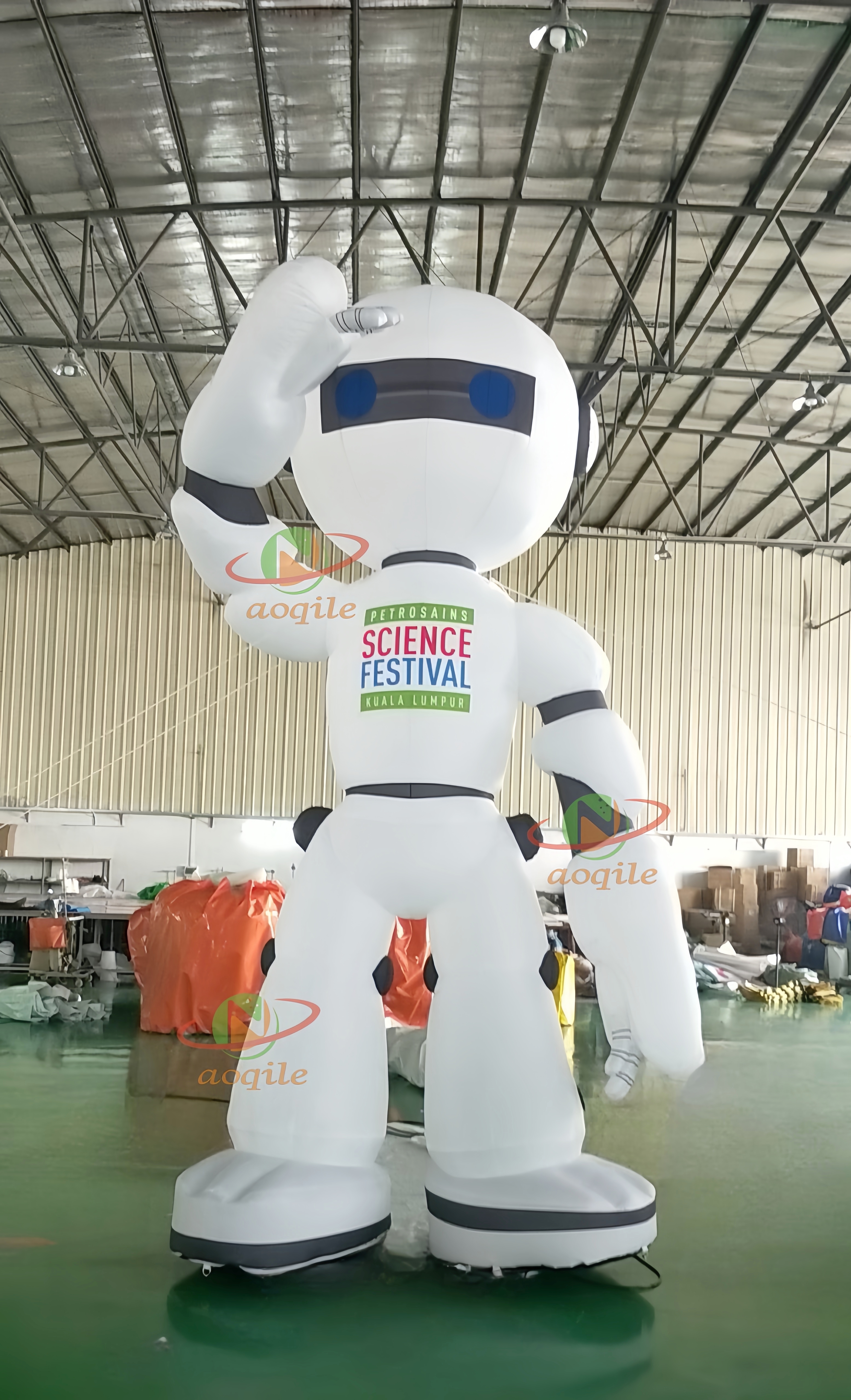 Outdoor Advertising Inflatable robot Model with LED Lights, Custom Inflatable robot for Decoration