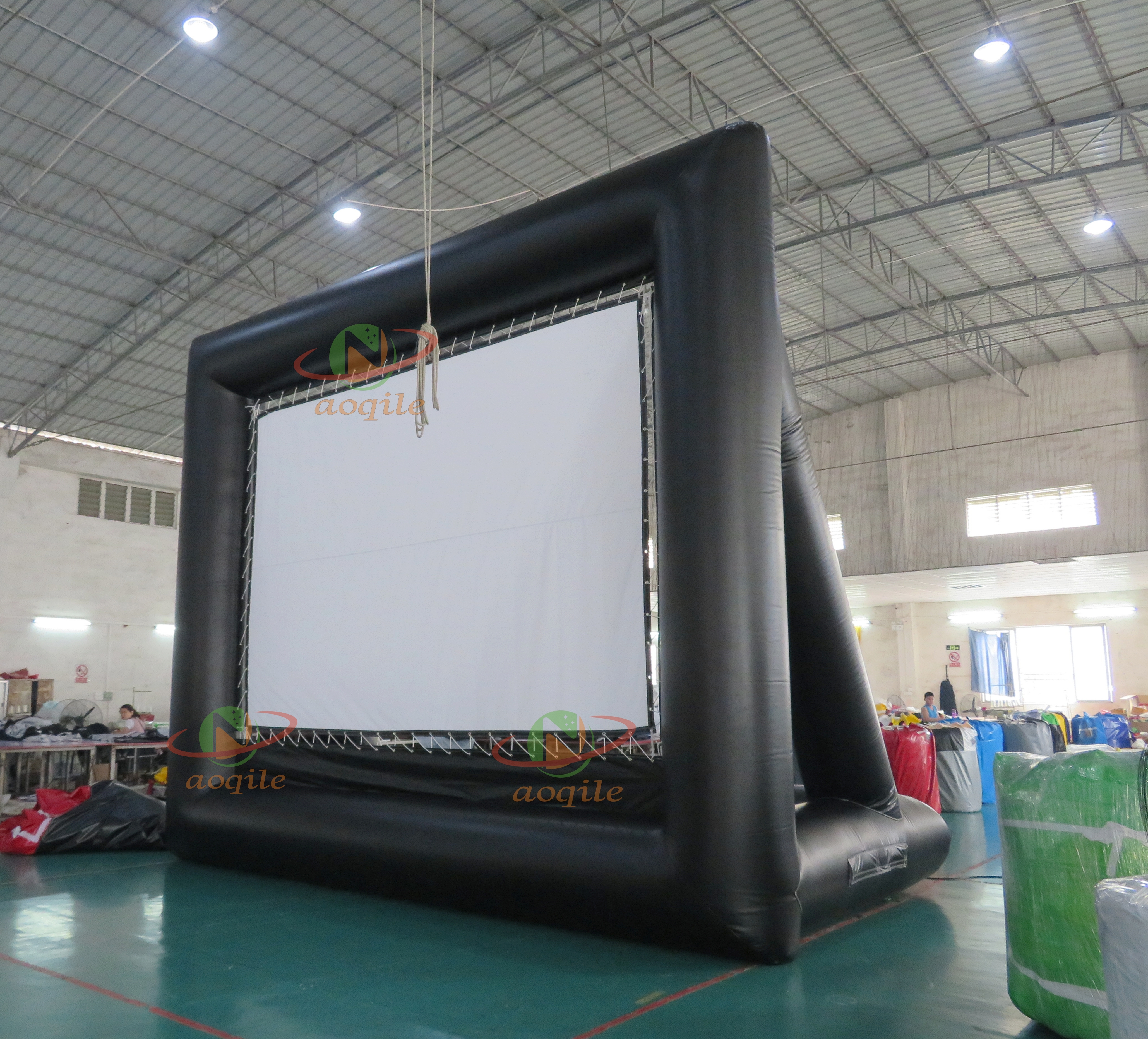 High Quality Outdoor 16ft Projector Screen Inflatable,Movie Screen Inflatable,Inflatable Led Screen For Rental