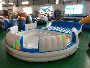 Multifunctional Floating Inflatable Lounge Chair Backrest Sofa Inflatable Floating Island Lounge