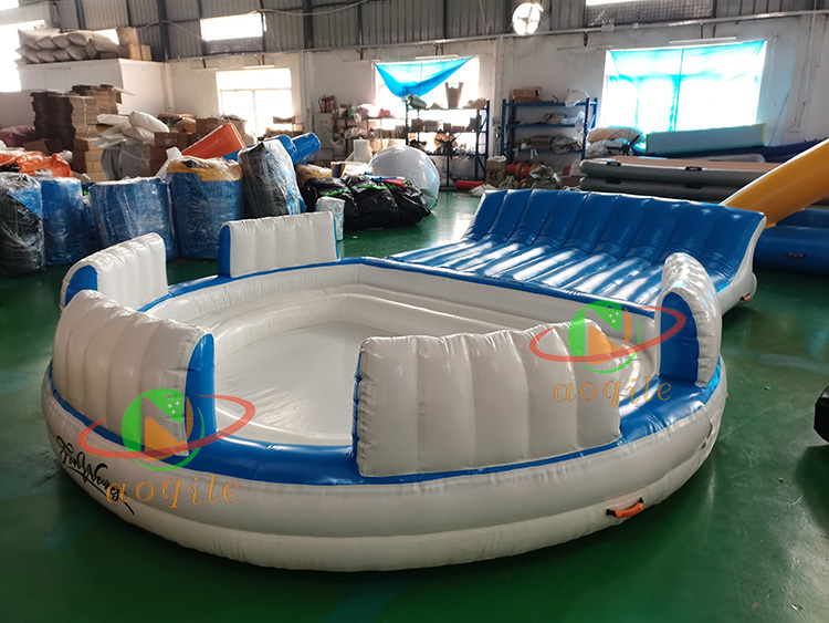 Multifunctional Floating Inflatable Lounge Chair Backrest Sofa Inflatable Floating Island Lounge