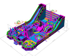 Aoqile Custom Inflatable Indoor Playground Themed Design for Children's Museum Birthday Party Venues for Events