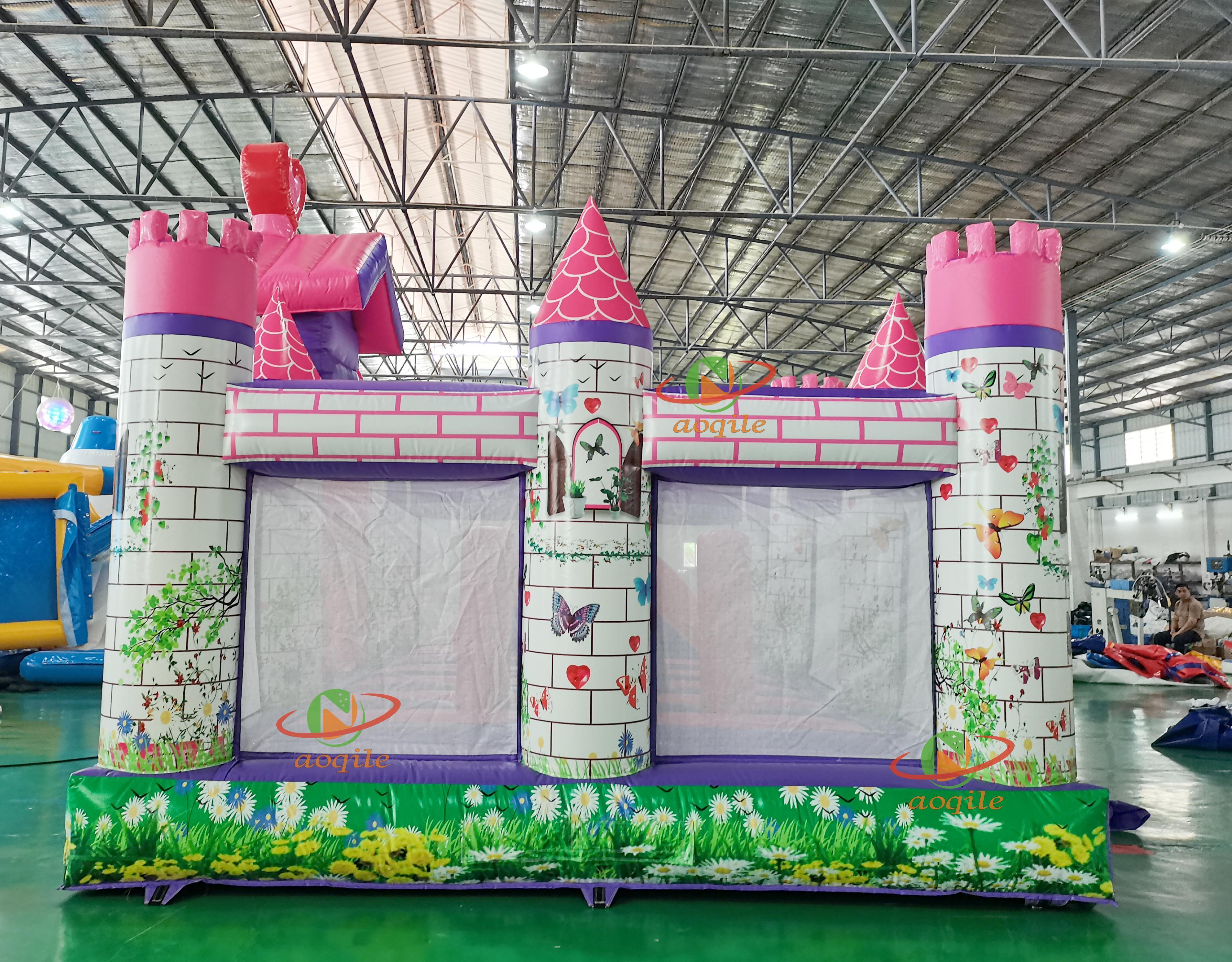 High-quality Indoor And Outdoor Custom-made Large Inflatable Princess Castle Theme Water Park