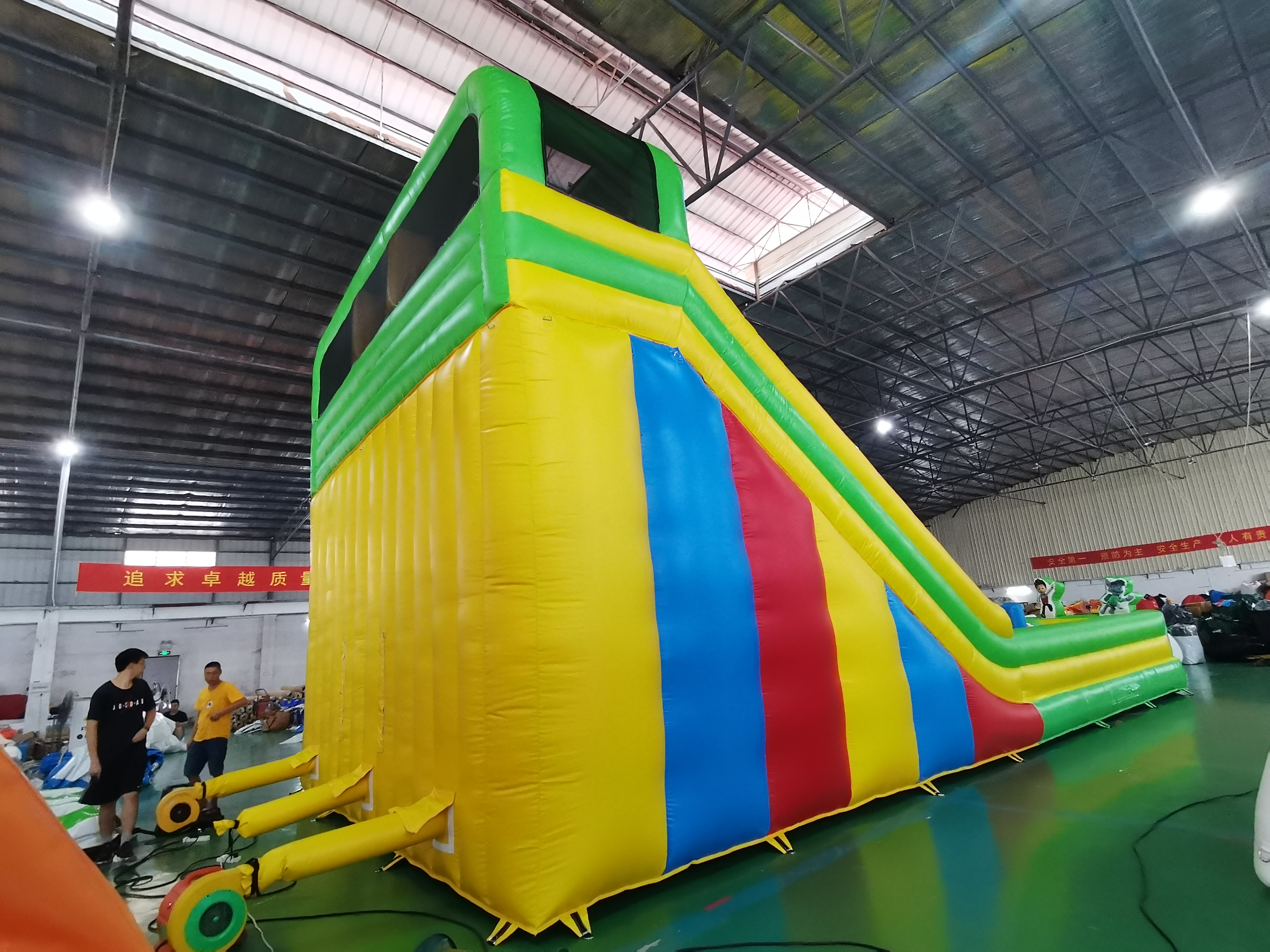 High Quality Custom Water Park Inflatable Trampoline Slide Combination Puppy Style