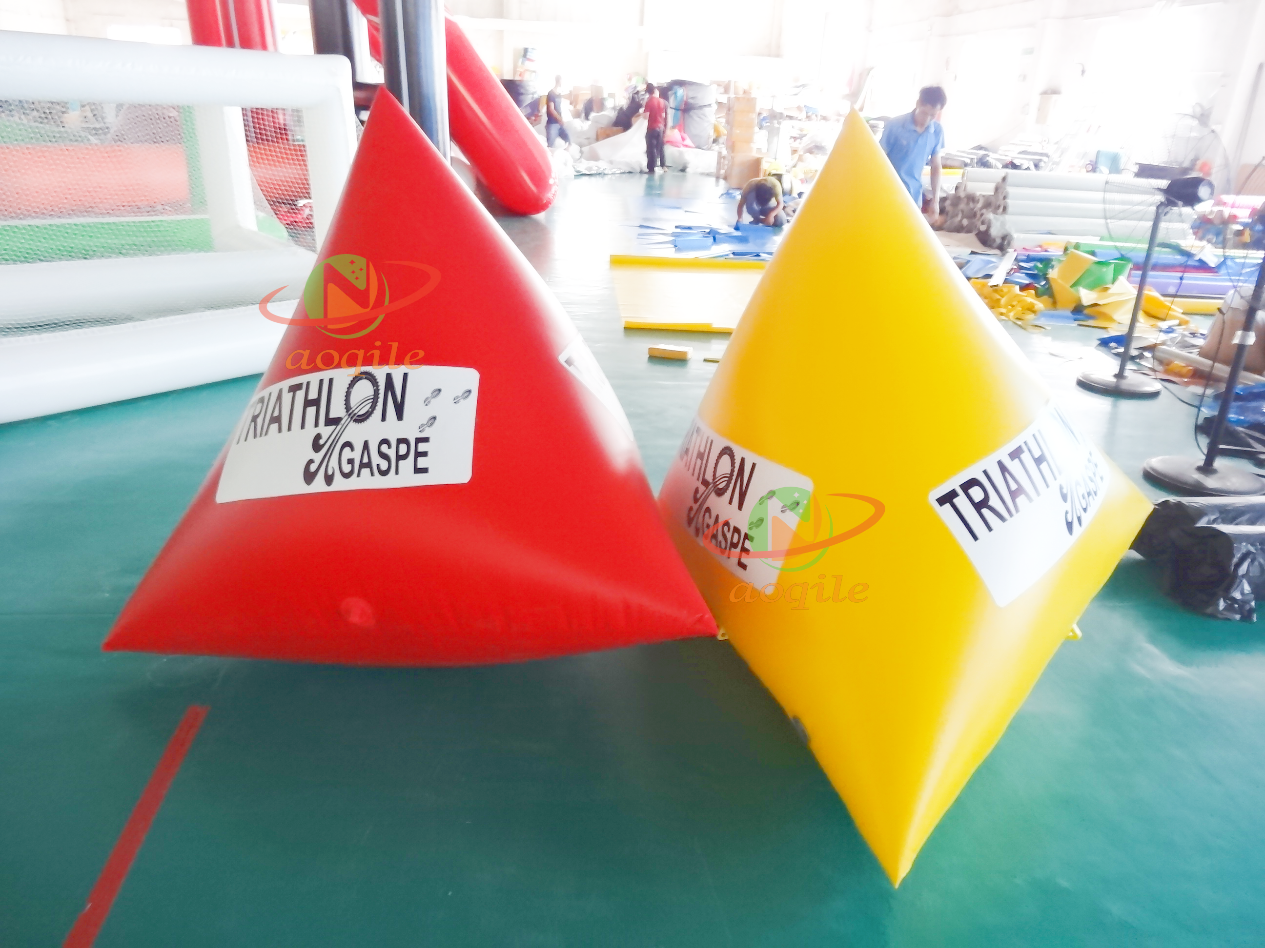 Inflatable Swim Safety Warning Buoy Open Water Swim Buoy Suitable For Triathlon Floating Marker