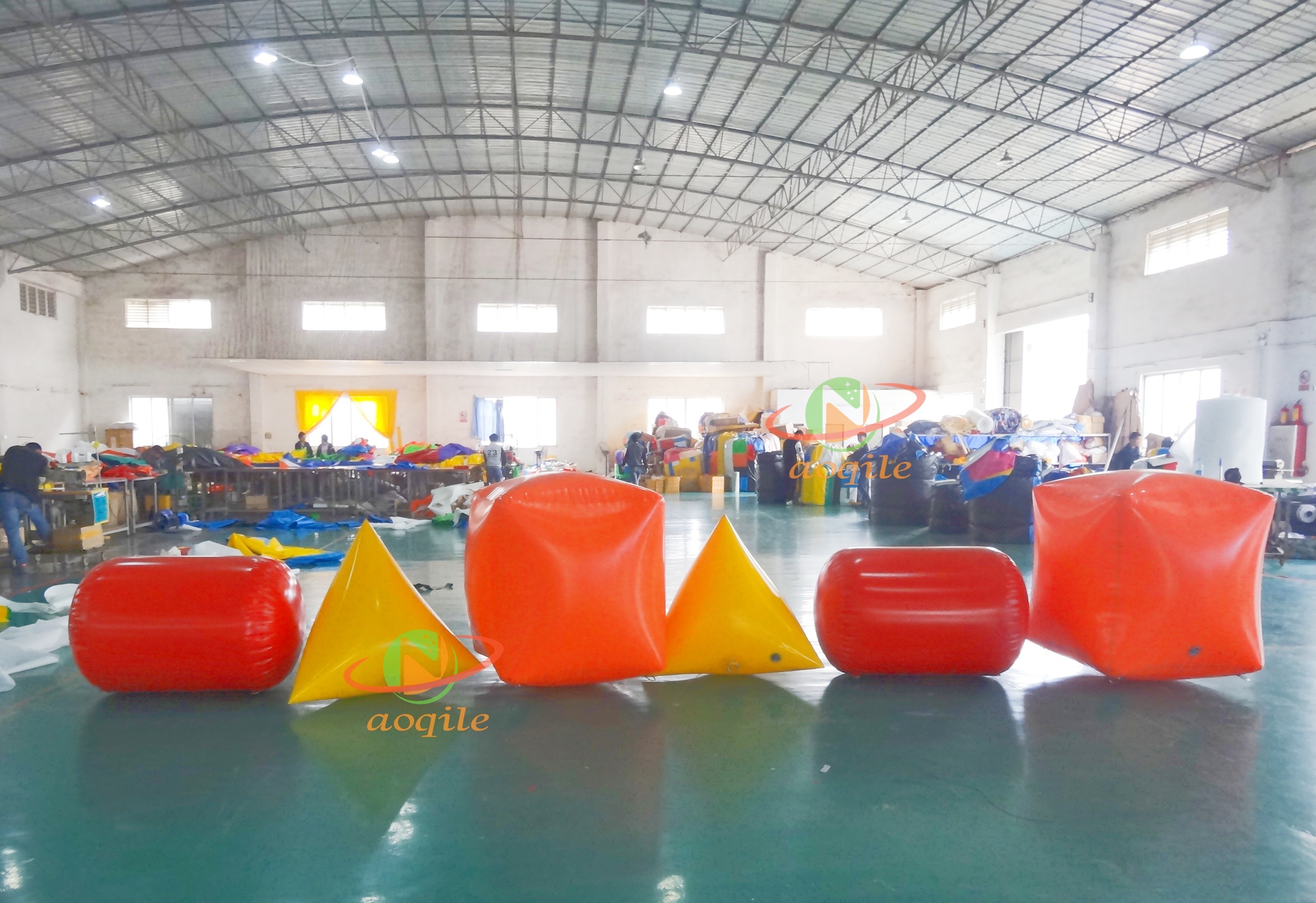 Water Surface Mark Buoy Water Swimming Competition Mark Inflatable Water Buoy Floating Advertising