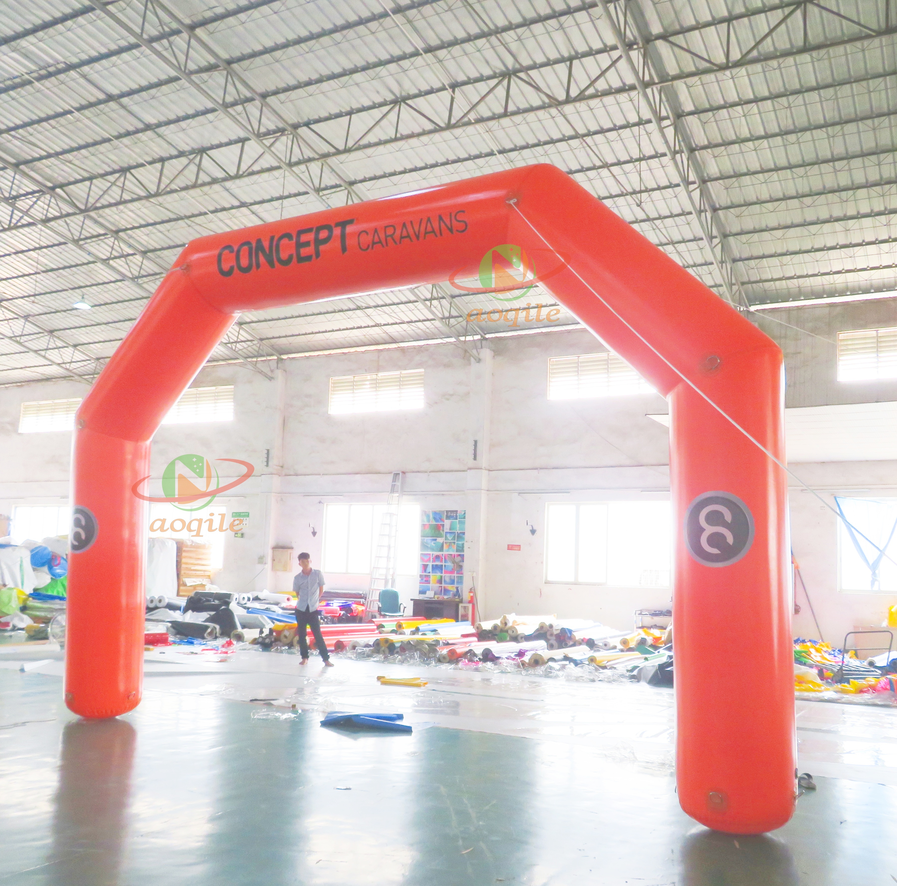 Inflatable Race Start And Finish Line Arch Custom Event Inflatable Entrance Advertising Arch