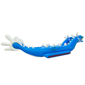 High Quality Multi Person Flying Double Tube Flying Fish Towable Double Row Inflatable Riding Dragon Boat