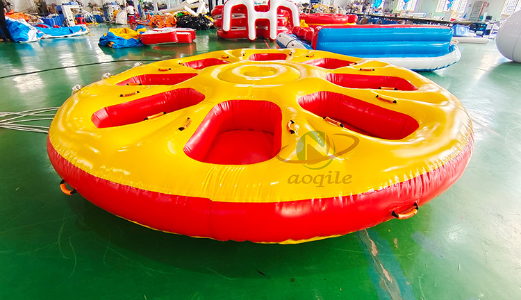 Inflatable 8 Person Donut Boat Water Ski Towable Water Sports Games Inflatable Flying Saucer