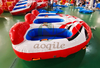 Commercial Water Games 3 Riders Inflatable floating sofa Beach Bubba Crazy spinning towable tube Ski Sofa Boat